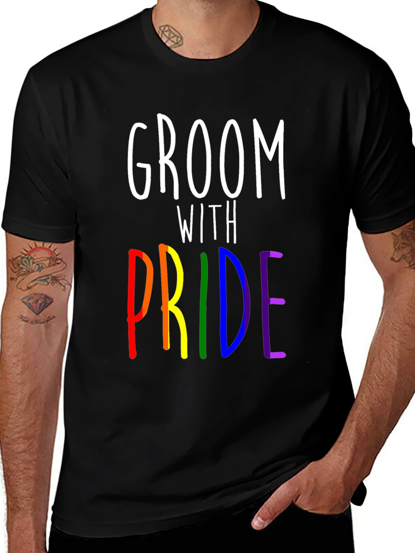 Groom With Pride LGBTQ+ T-Shirt