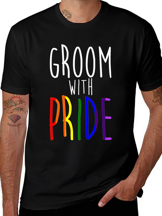 Groom With Pride LGBTQ+ T-Shirt