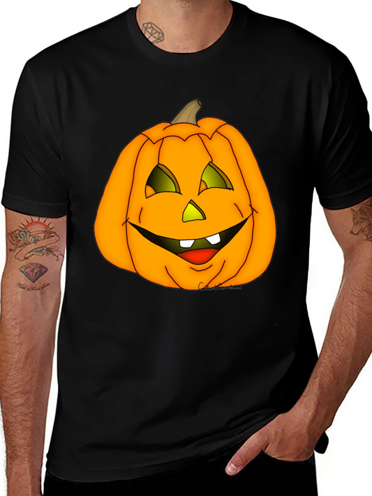 Halloween Pumpkin Graphic Tee - Spooky Season Shirt