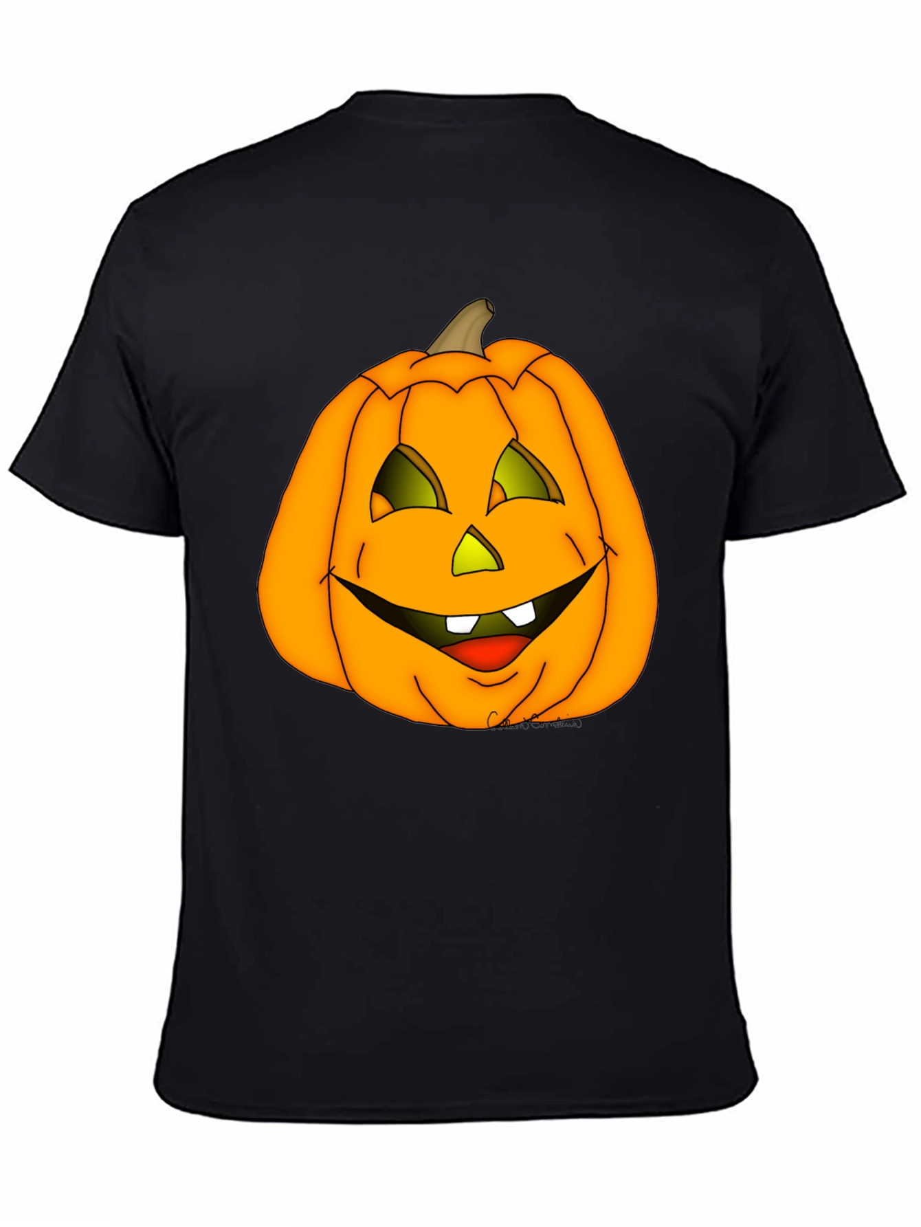 Halloween Pumpkin Graphic Tee - Spooky Season Shirt
