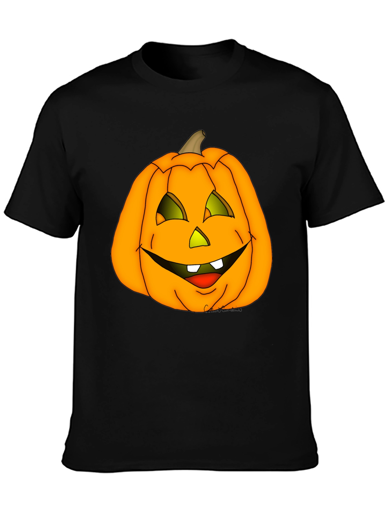 Halloween Pumpkin Graphic Tee - Spooky Season Shirt