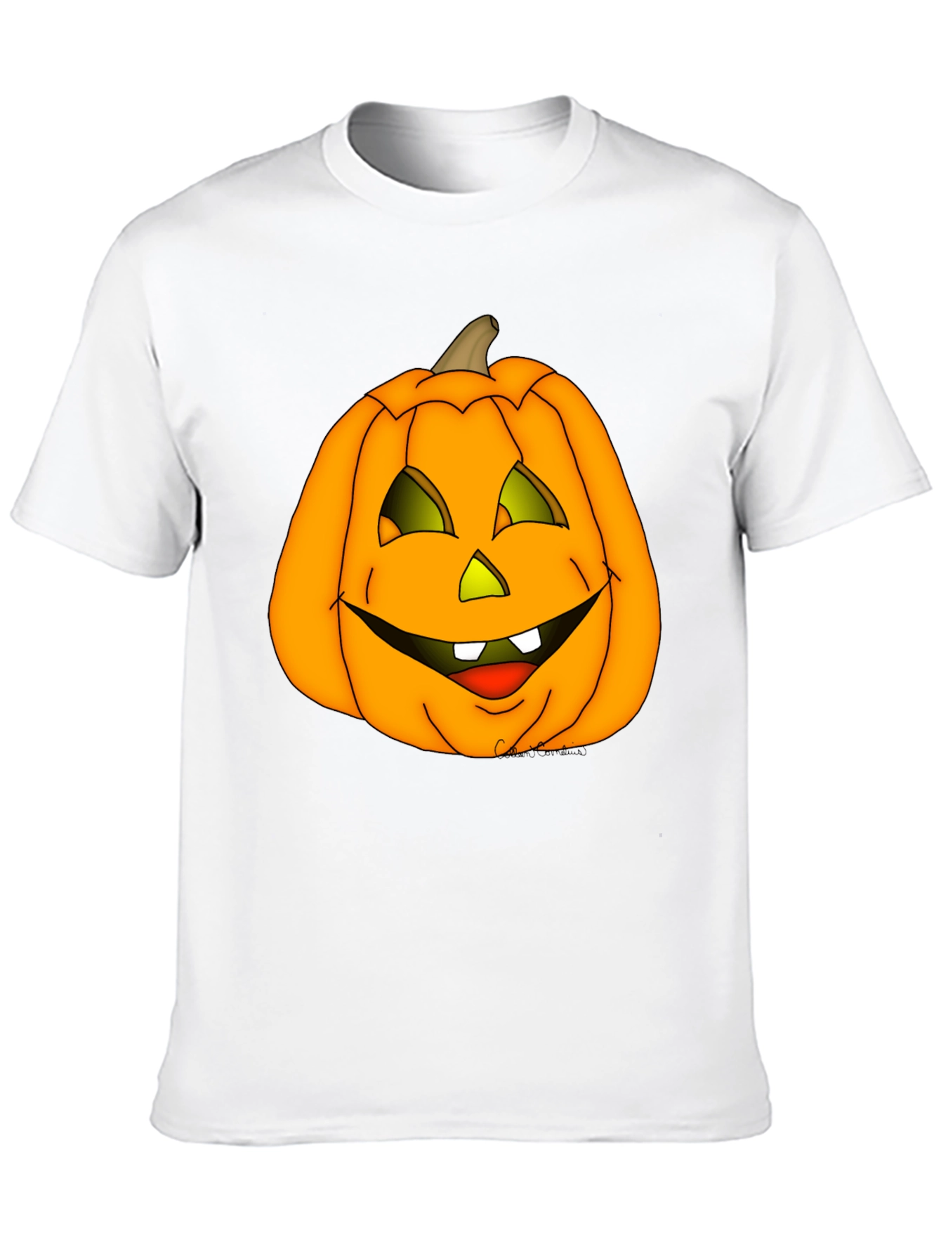 Halloween Pumpkin Graphic Tee - Spooky Season Shirt