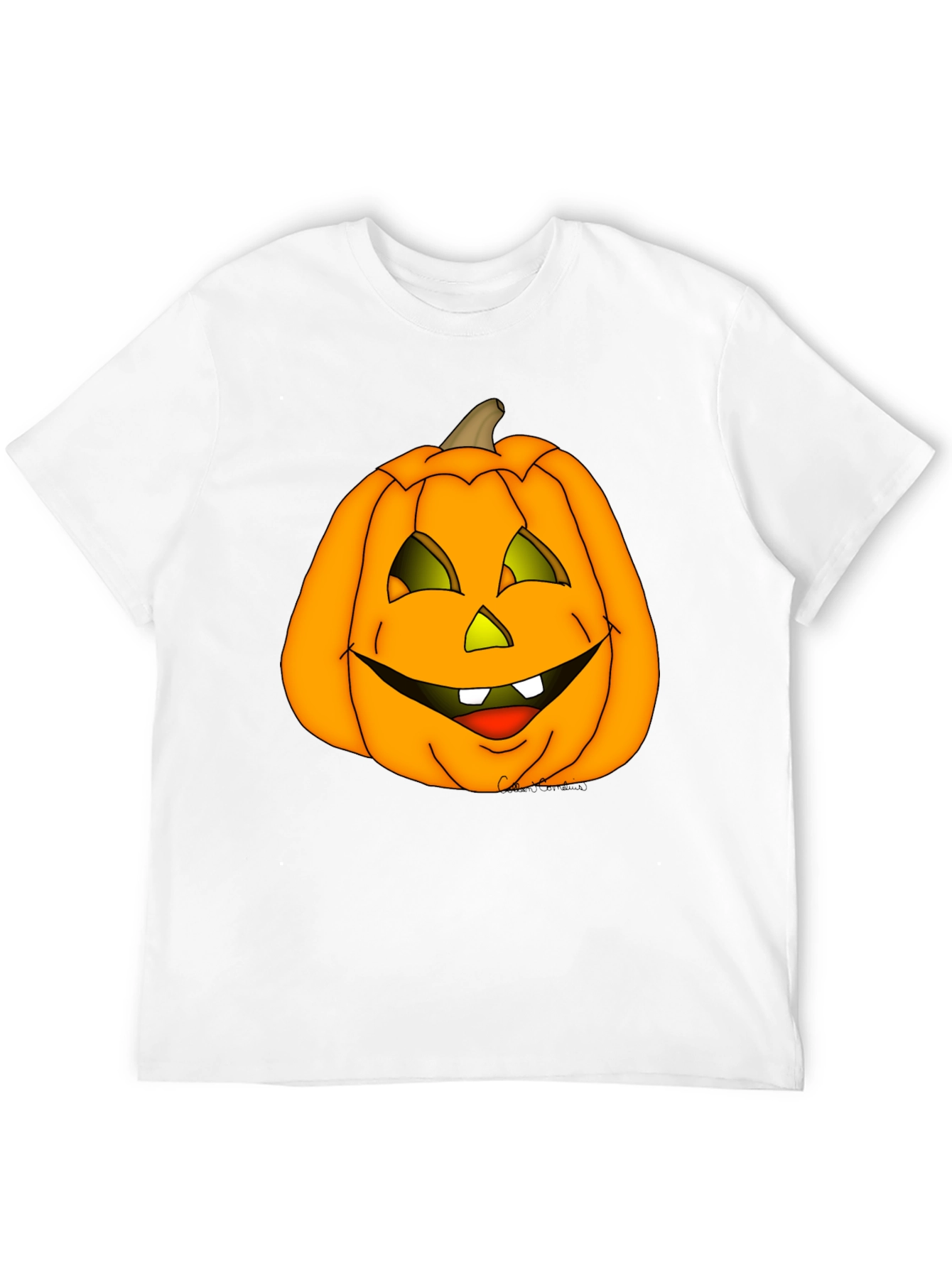 Halloween Pumpkin Graphic Tee - Spooky Season Shirt
