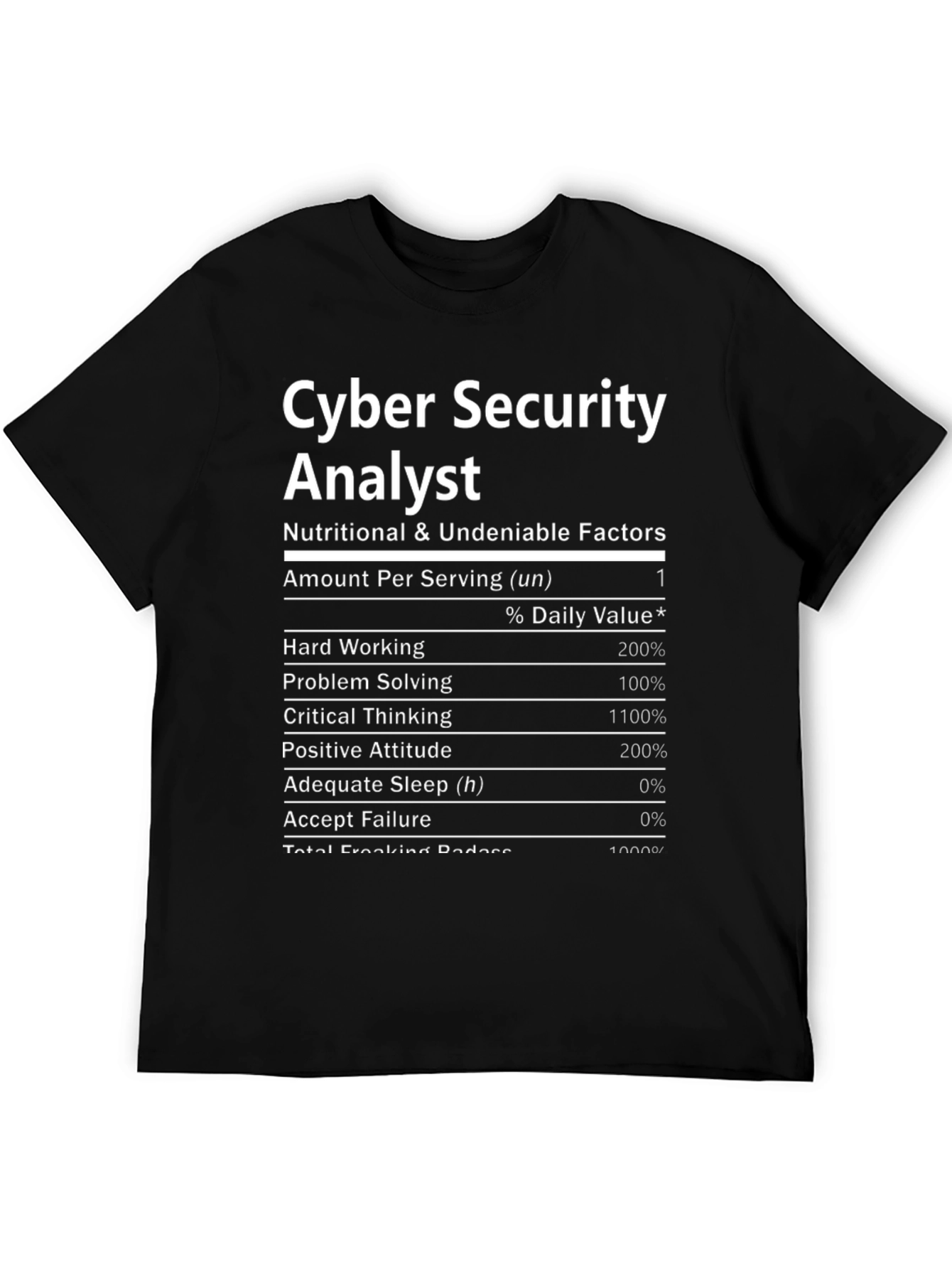 Cyber Security Analyst Novelty T-Shirt