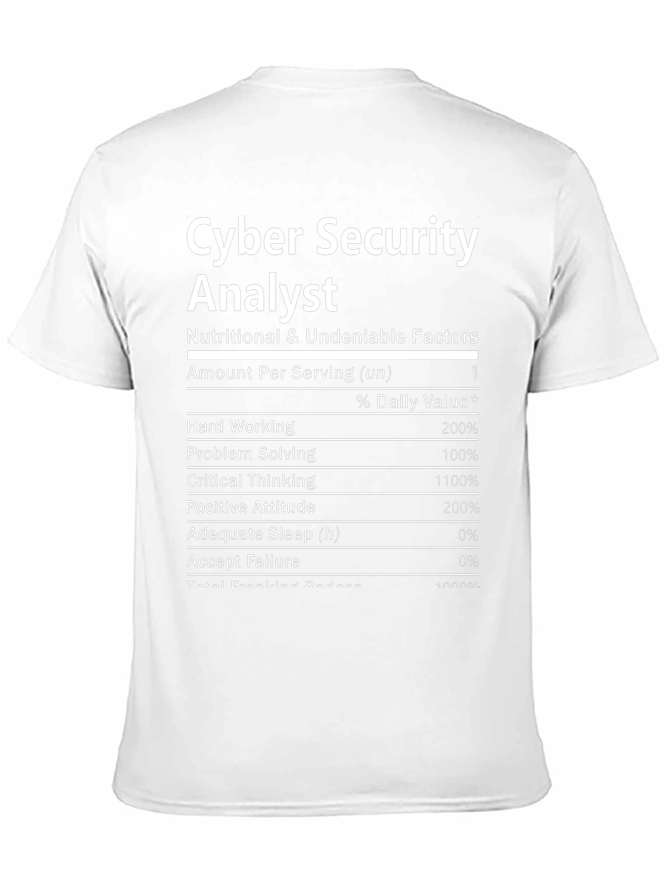 Cyber Security Analyst Novelty T-Shirt