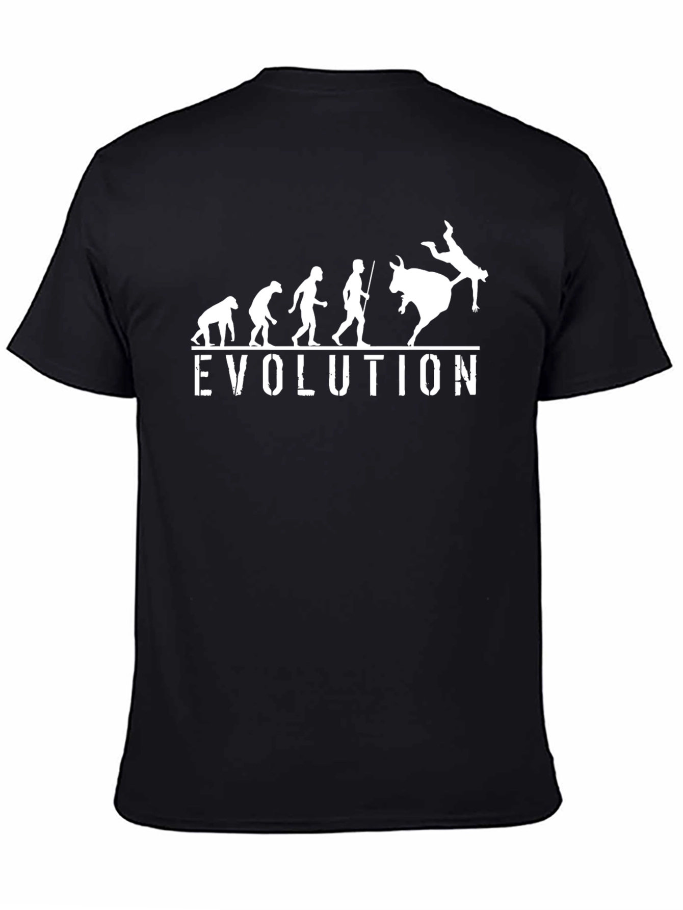 Evolution Bull Riding Black T-Shirt