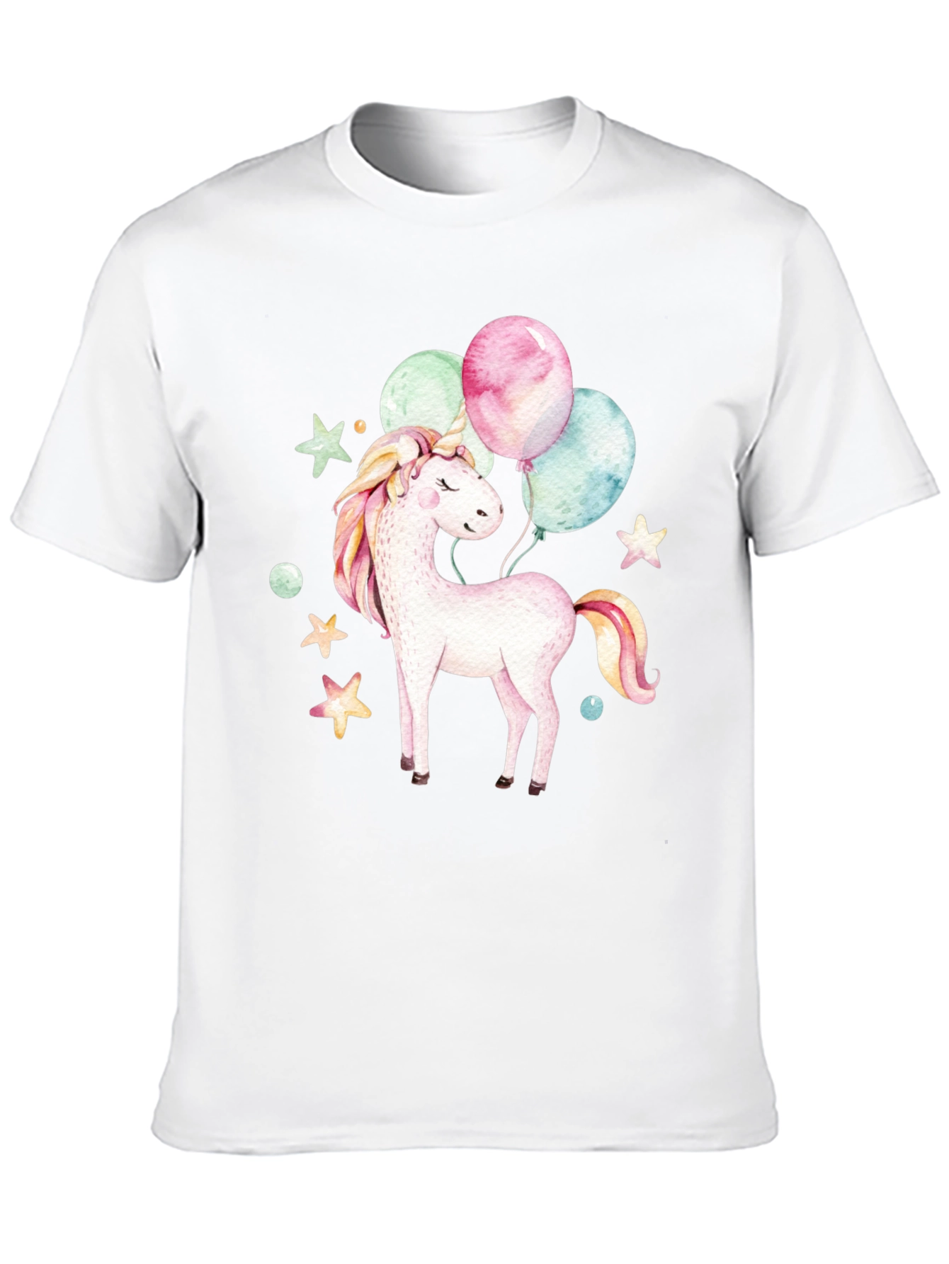 Unicorn Balloons Graphic T-Shirt