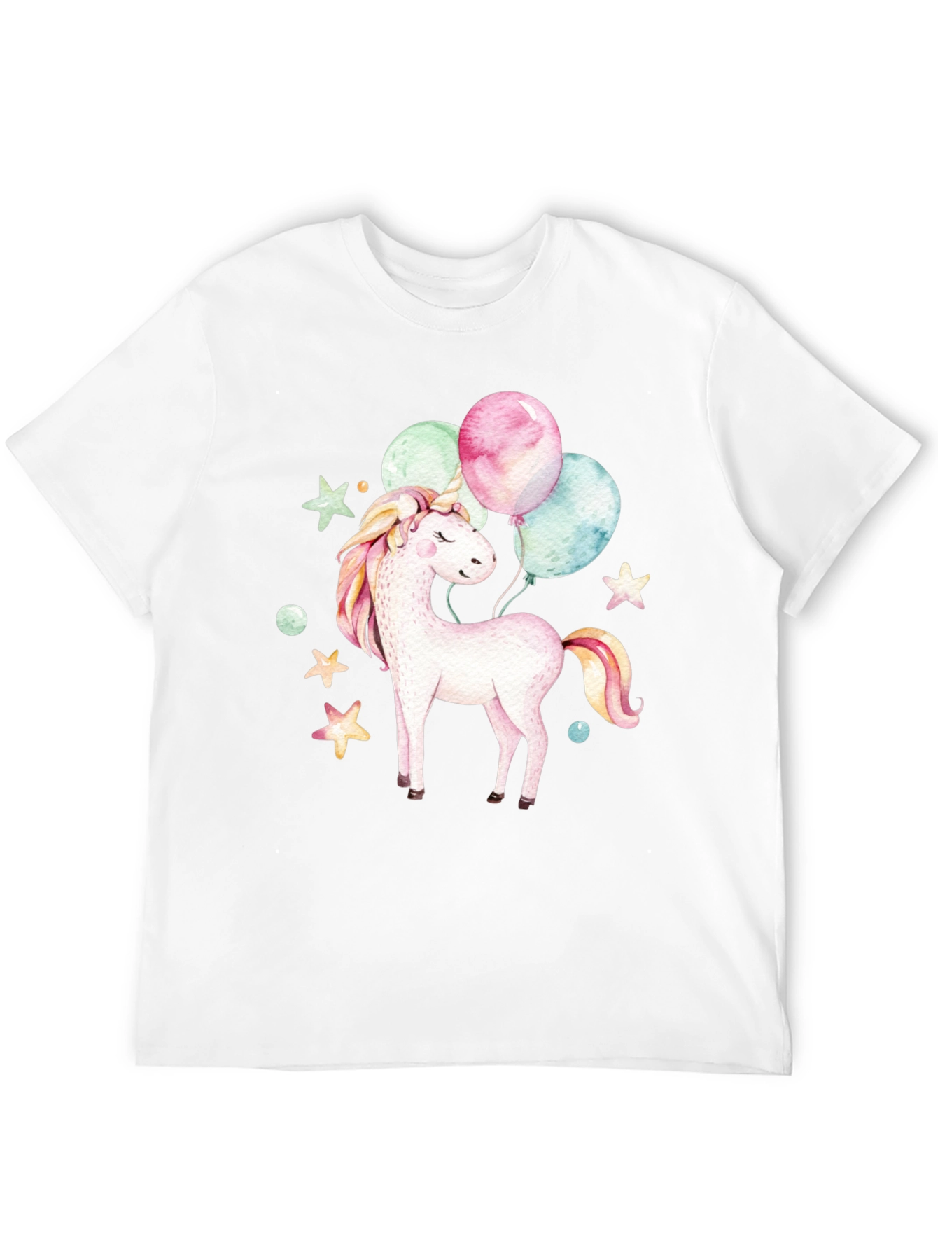 Unicorn Balloons Graphic T-Shirt