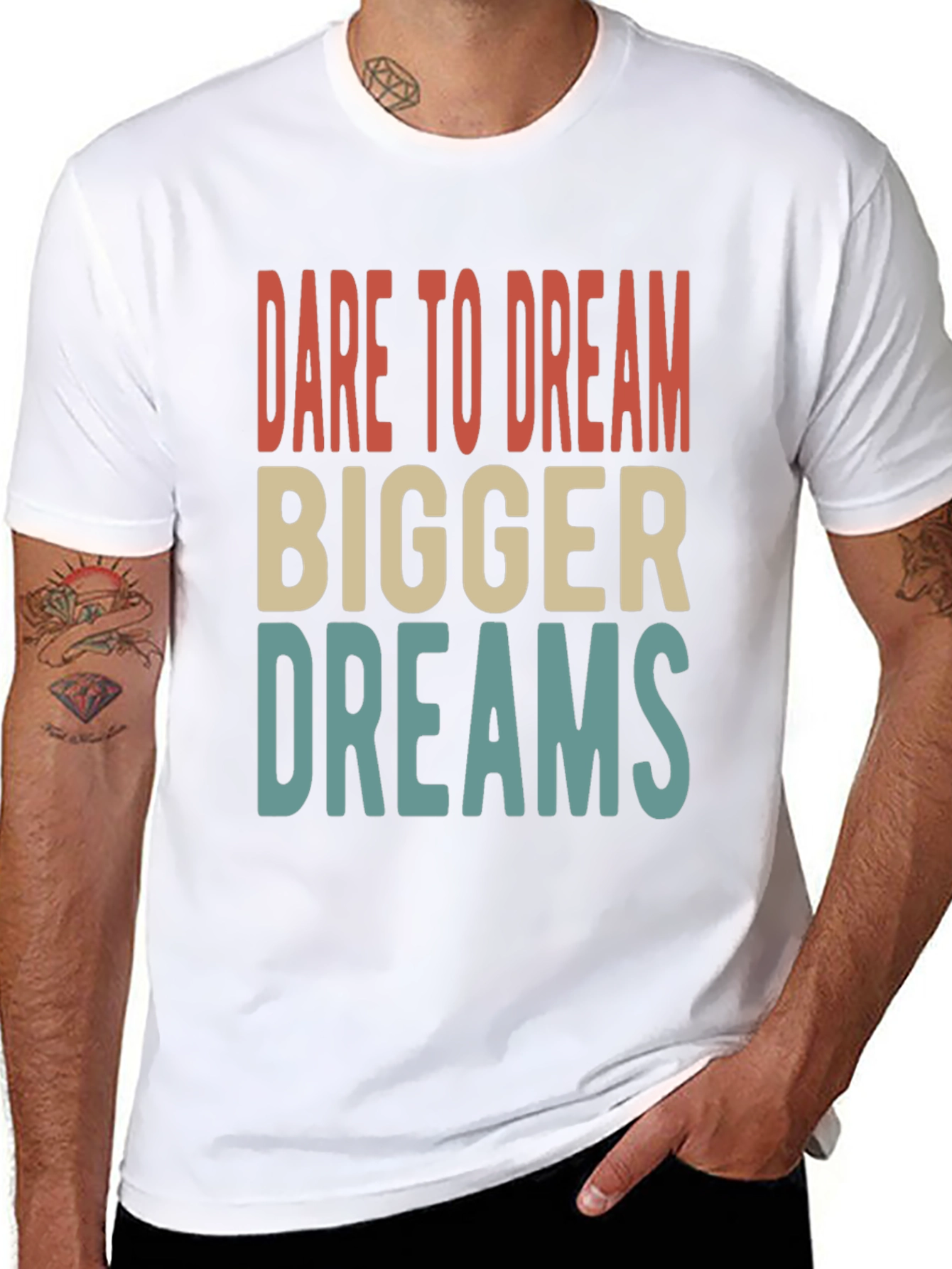 Dare to Dream Graphic Tee - Retro Style
