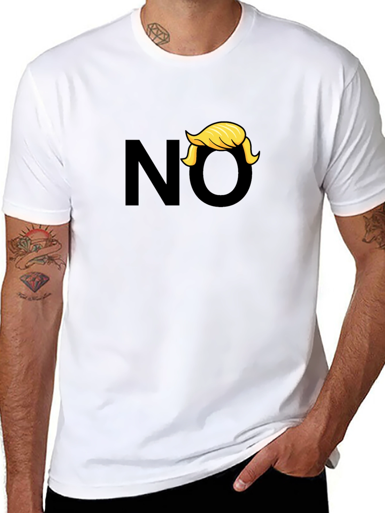 No Trump Graphic Tee - Anti-Trump Humor T-Shirt