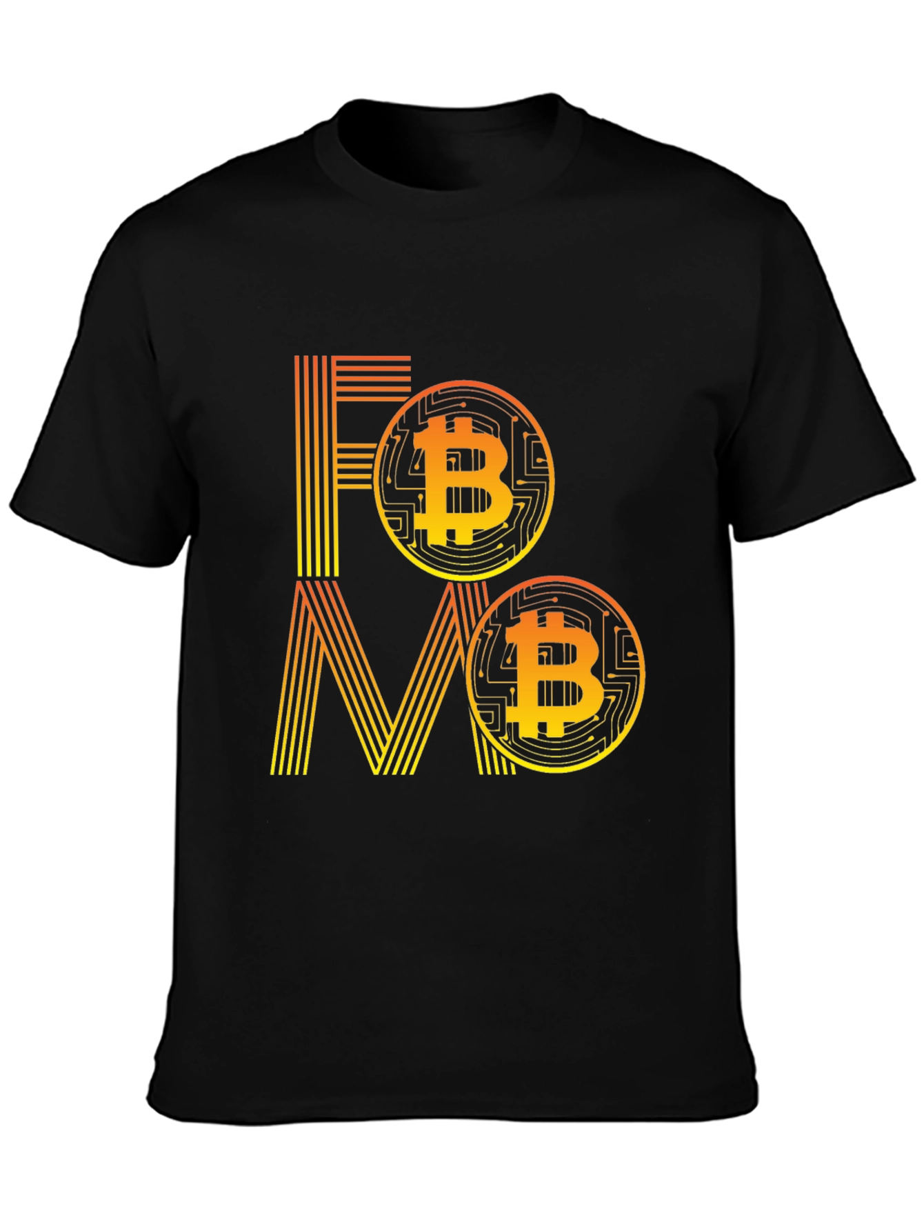 FOMO Bitcoin Cryptocurrency Graphic T-Shirt