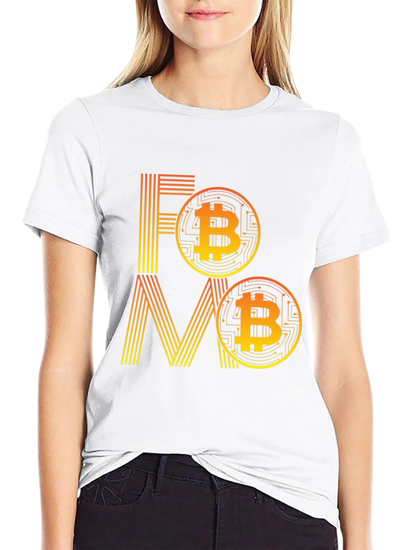 FOMO Bitcoin Cryptocurrency Graphic T-Shirt