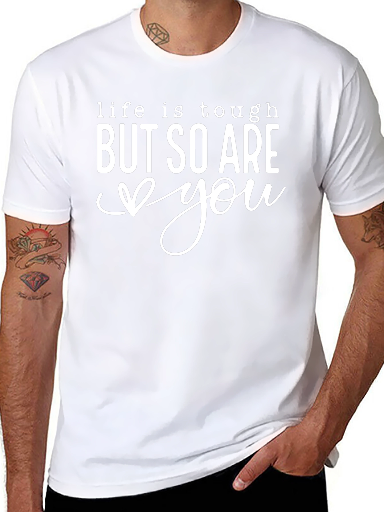 Life is Tough But So Are You Black Tee