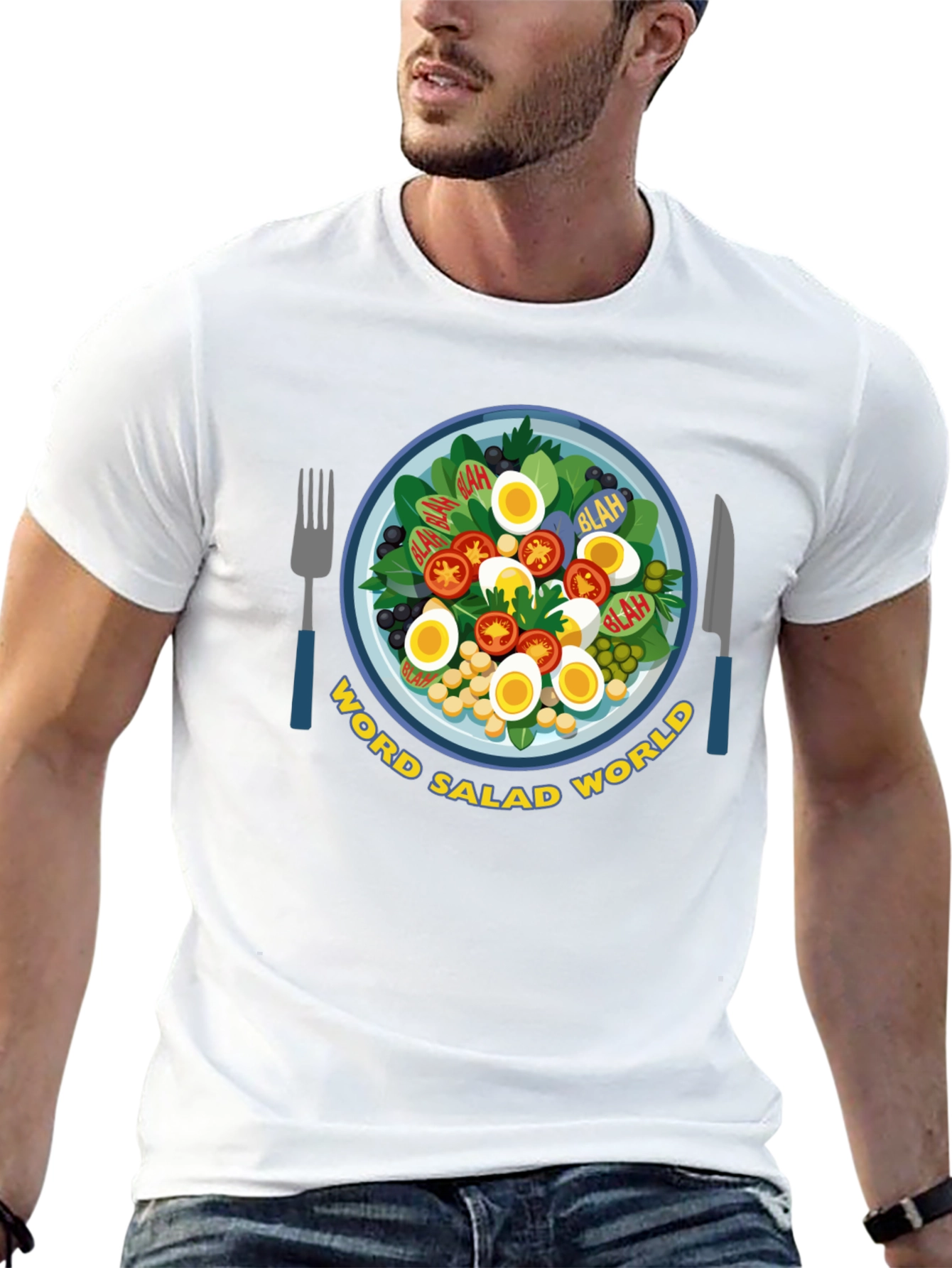 Word Salad World Graphic T-Shirt