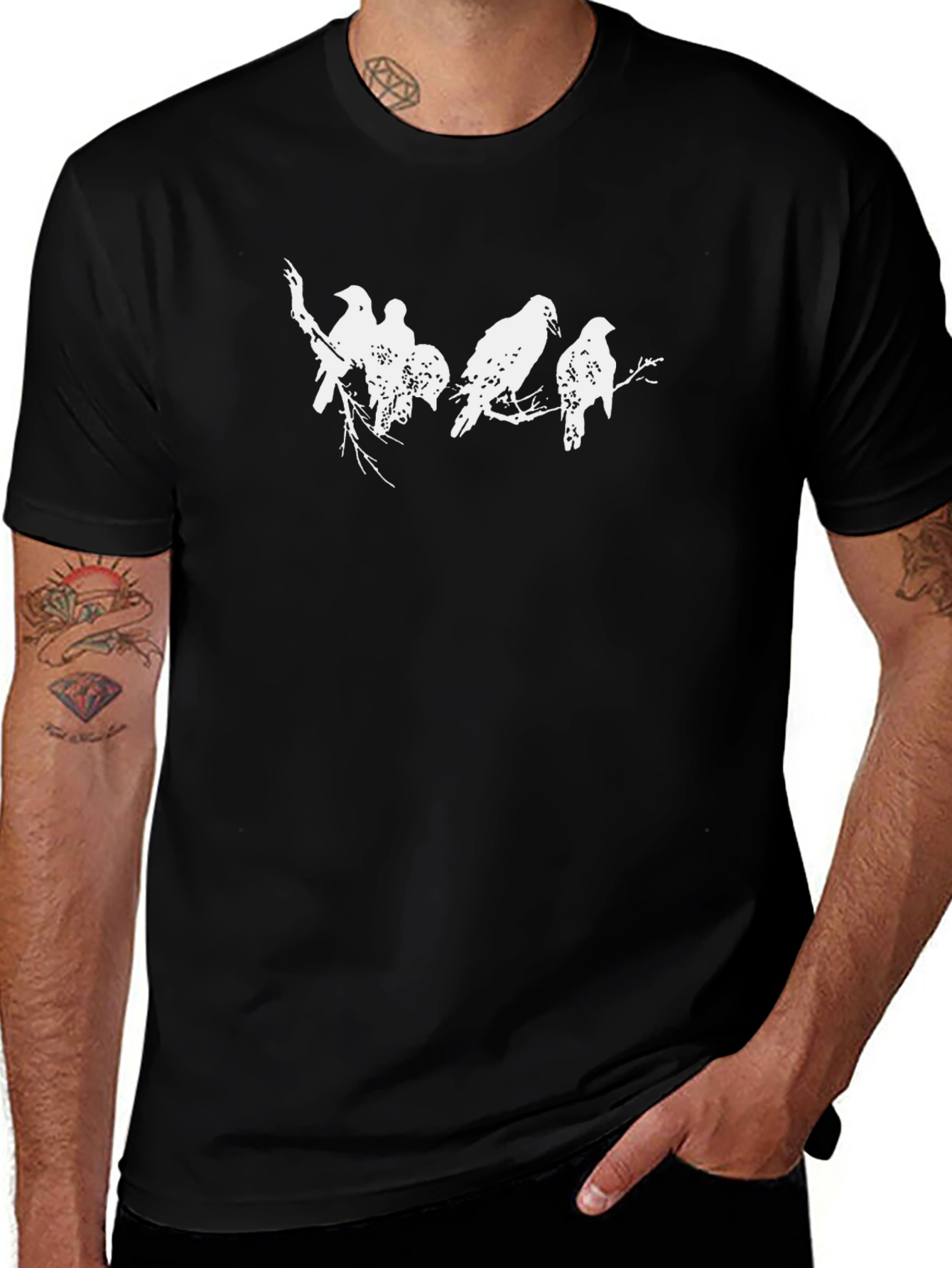 Raven Branch Graphic Tee - Black