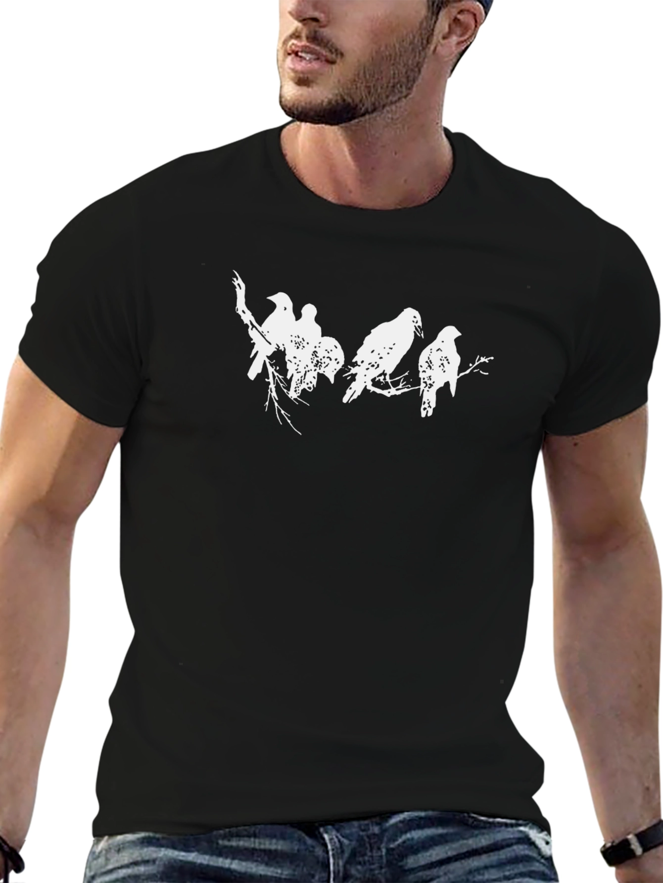 Raven Branch Graphic Tee - Black