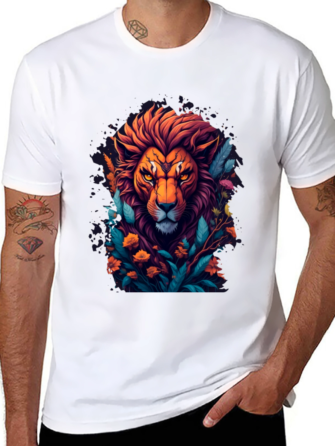 Lion King Graphic Tee - Mens Black T-Shirt