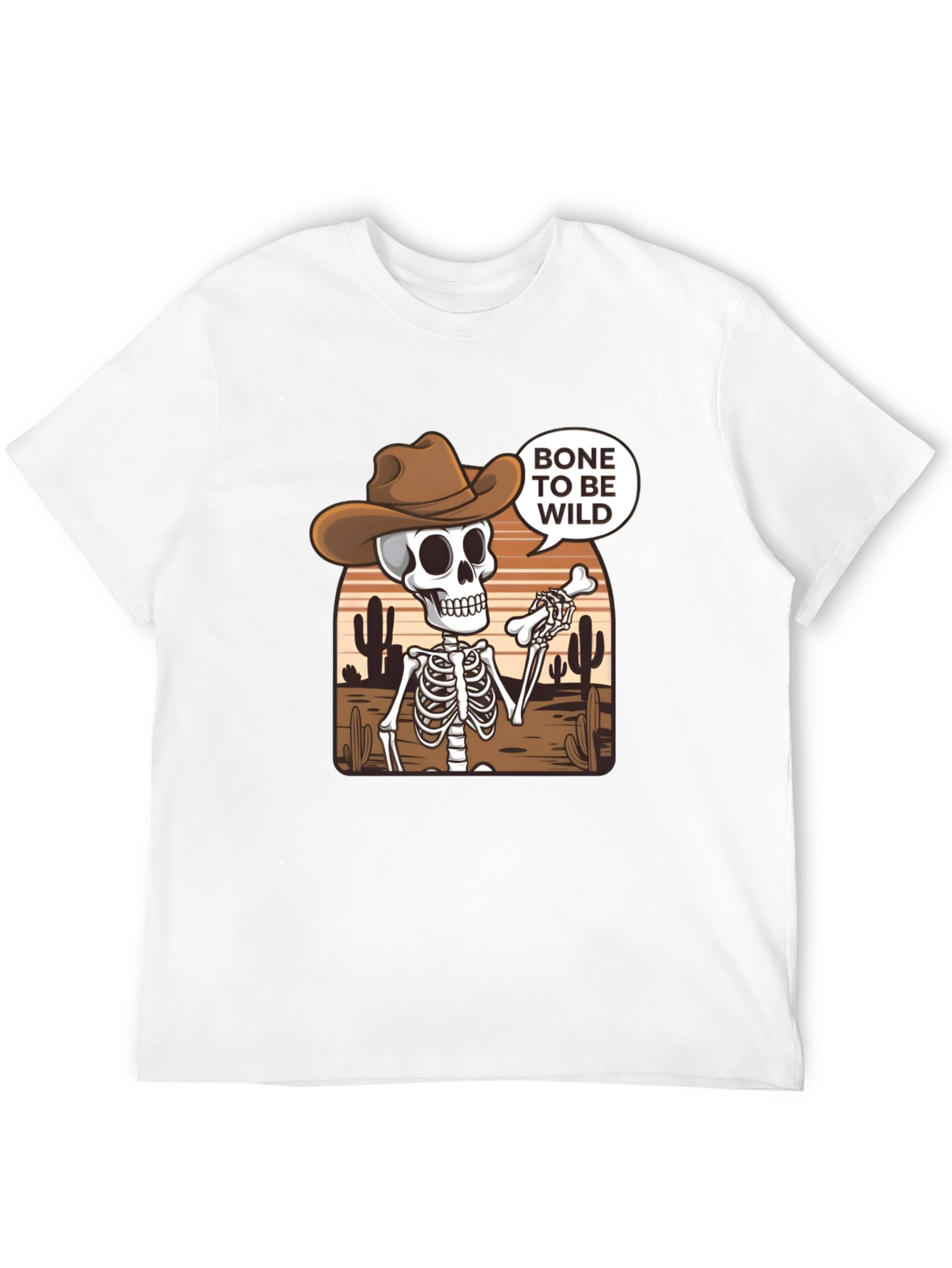 Bone to Be Wild Skeleton Cowboy T-Shirt
