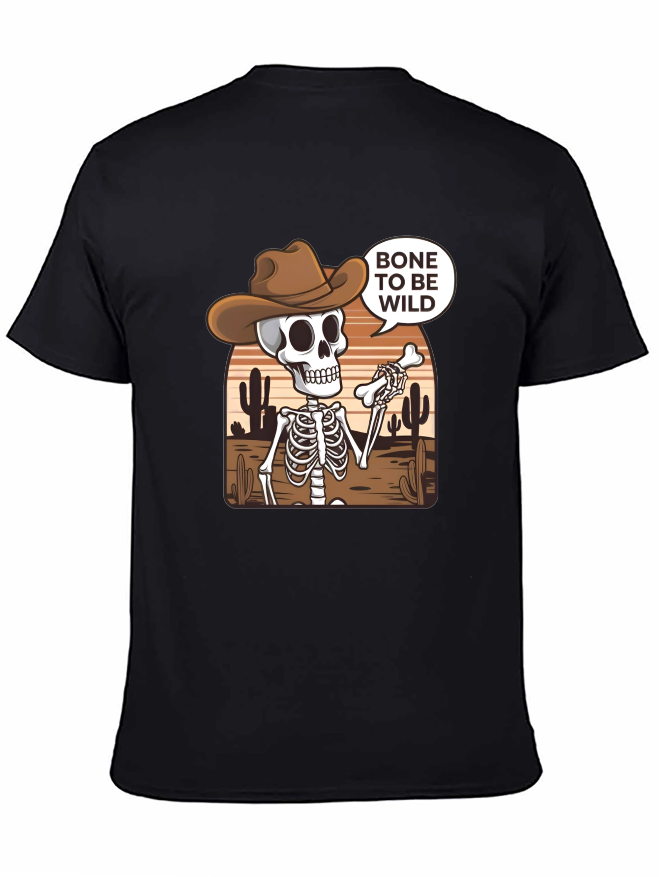 Bone to Be Wild Skeleton Cowboy T-Shirt