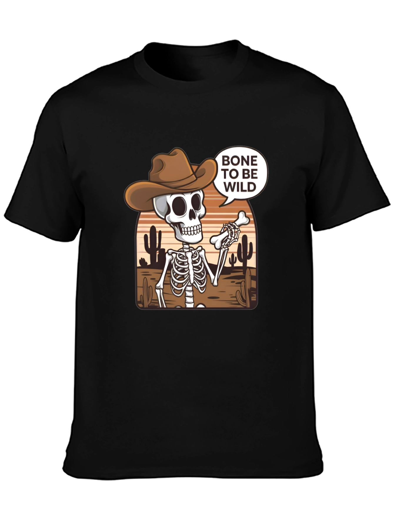 Bone to Be Wild Skeleton Cowboy T-Shirt