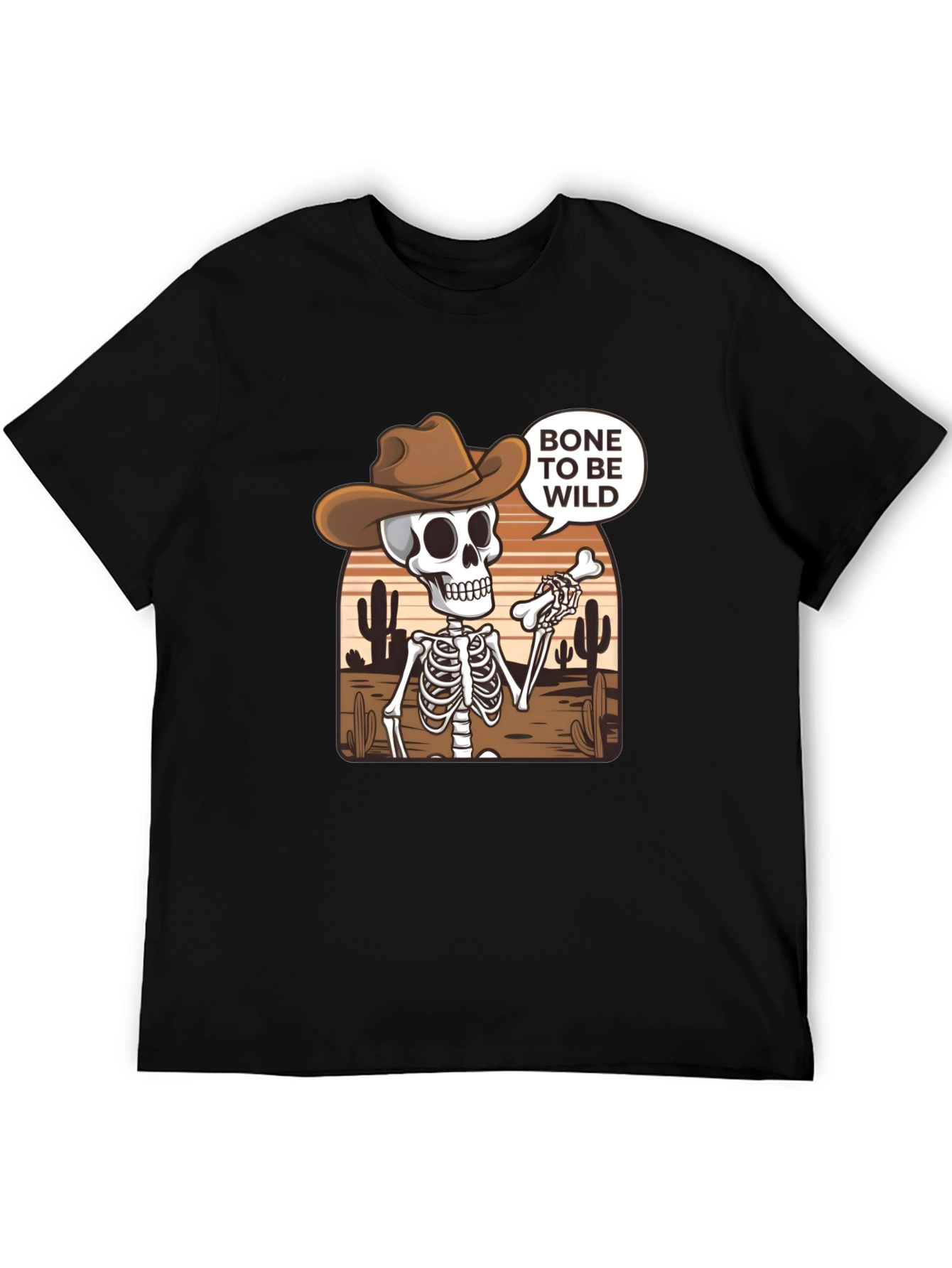Bone to Be Wild Skeleton Cowboy T-Shirt