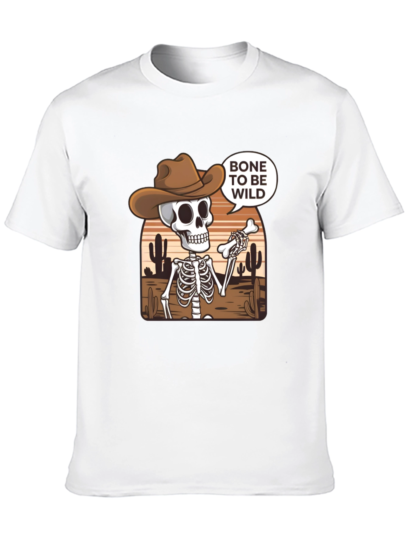 Bone to Be Wild Skeleton Cowboy T-Shirt