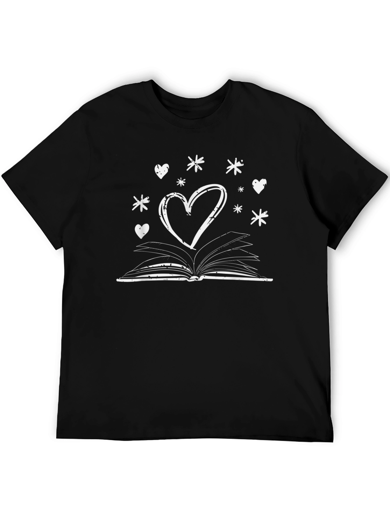 Book Heart Graphic Tee - Readers Delight