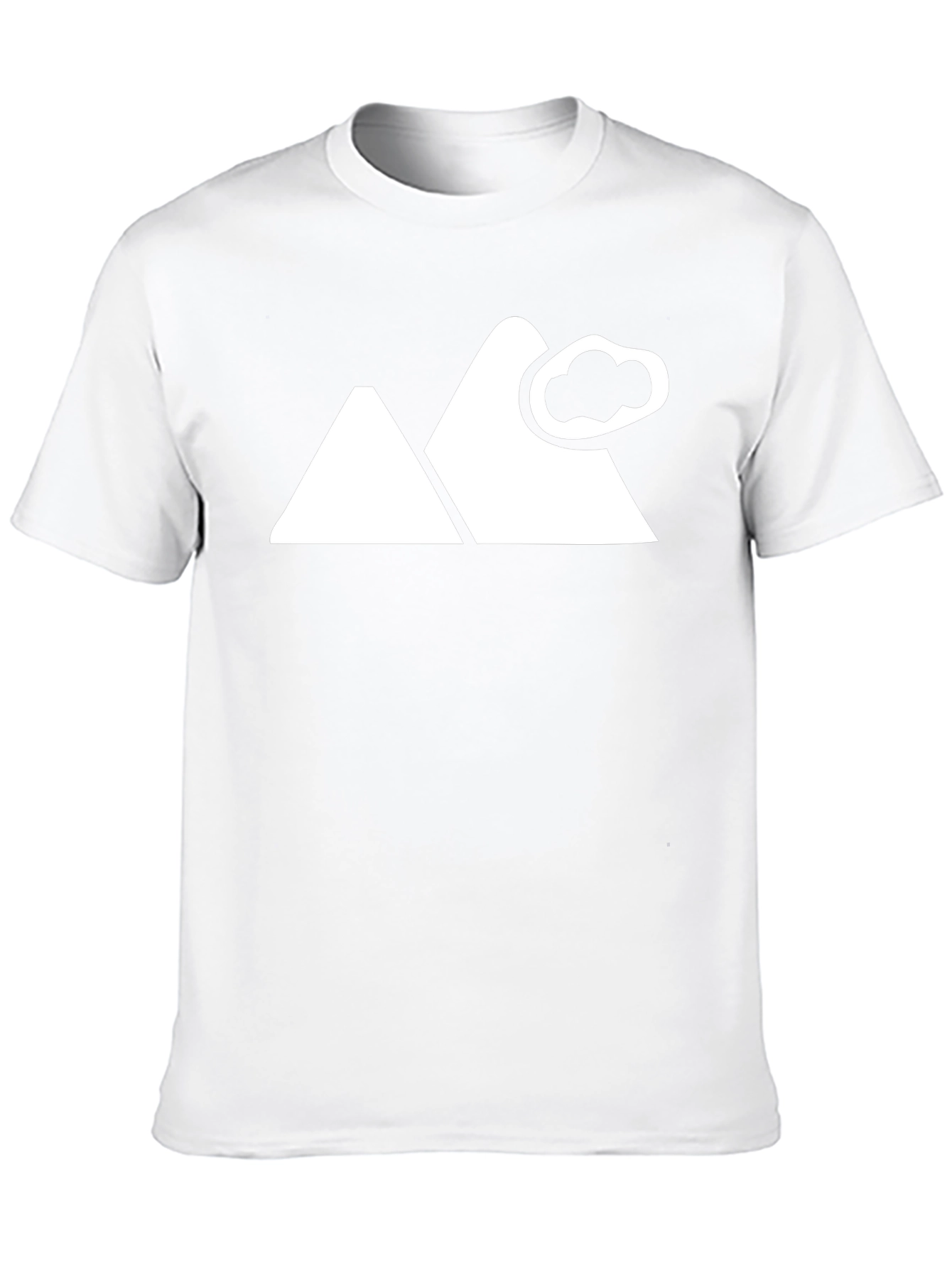 Mountain Cloud Graphic Black Tee