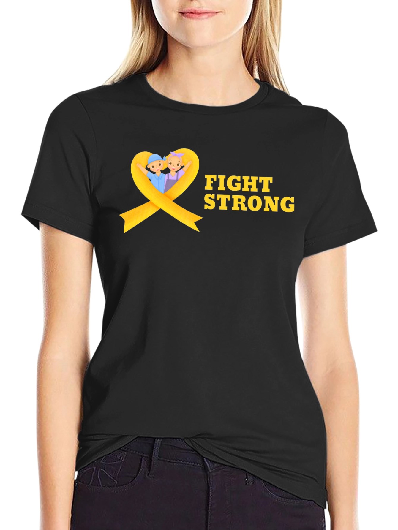 Fight Strong Childhood Cancer Awareness T-Shirt
