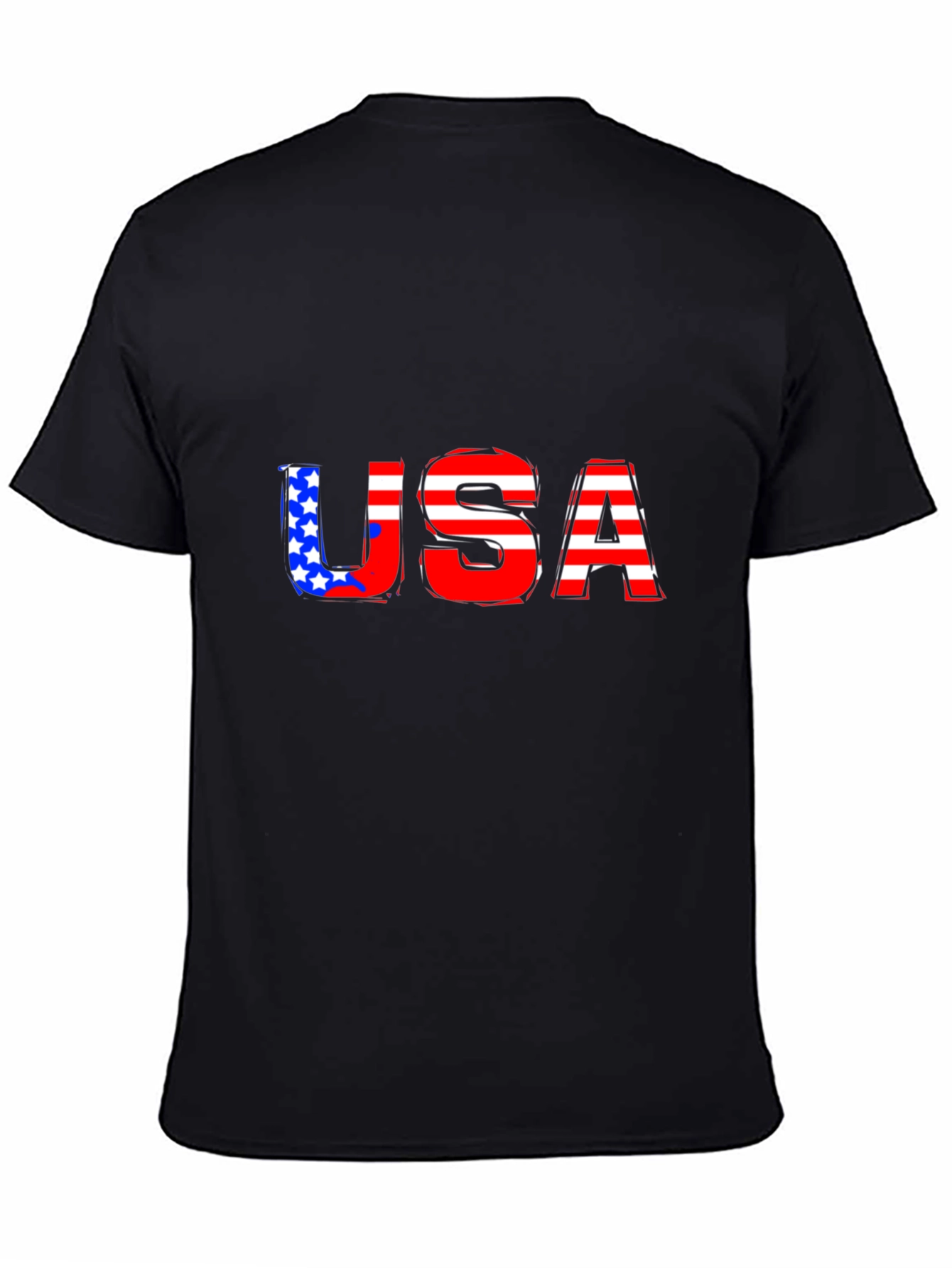 USA Flag Graphic Print T-Shirt