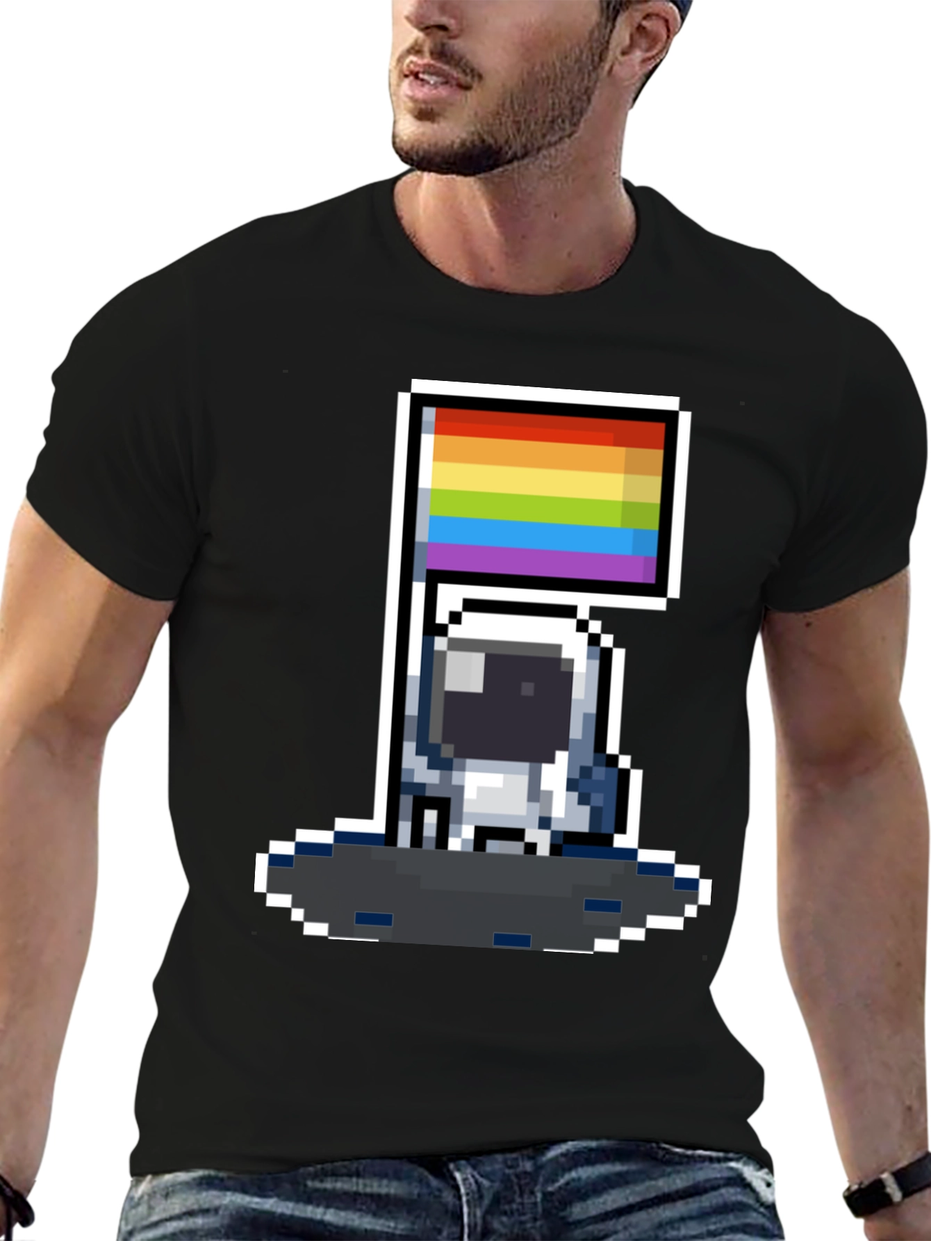 Pixel Pride Astronaut T-Shirt