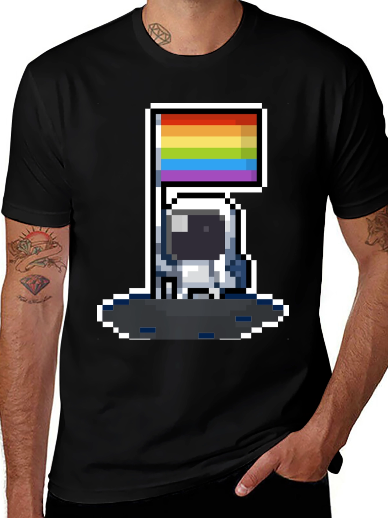 Pixel Pride Astronaut T-Shirt