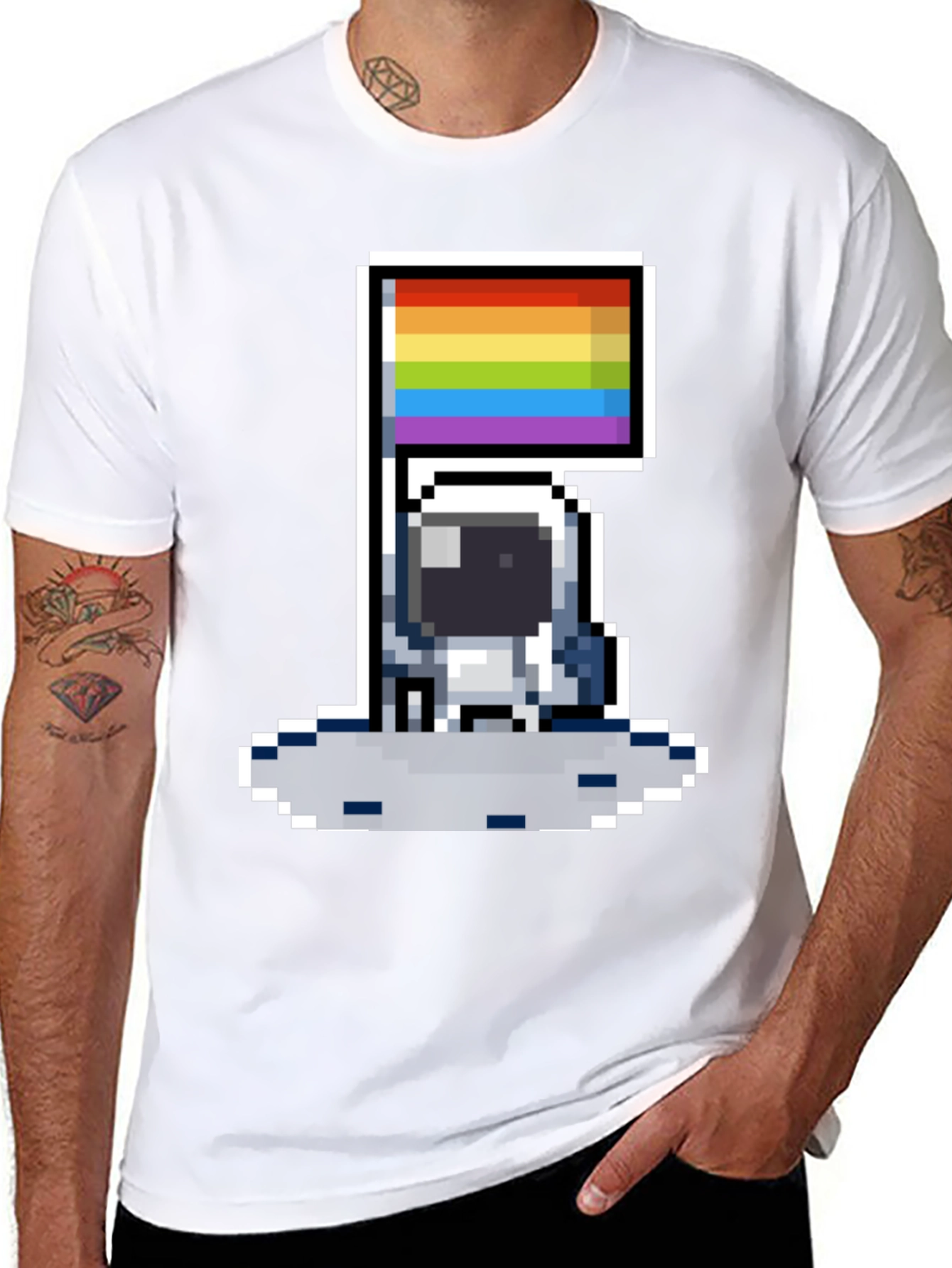 Pixel Pride Astronaut T-Shirt