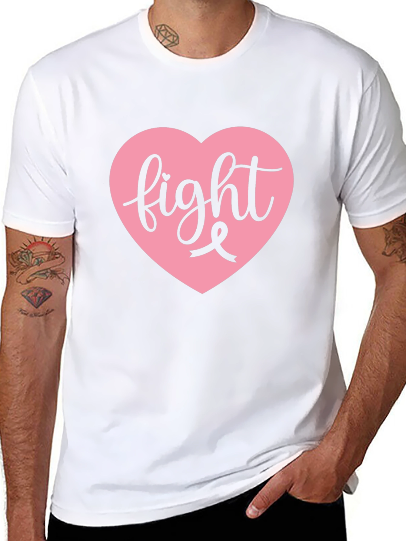 Fight Breast Cancer Black Tee