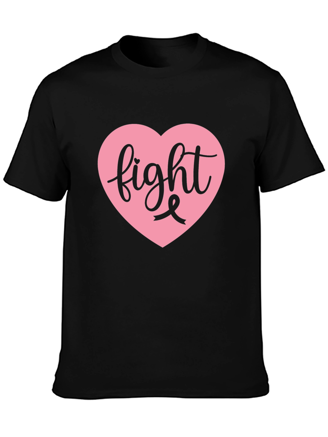 Fight Breast Cancer Black Tee