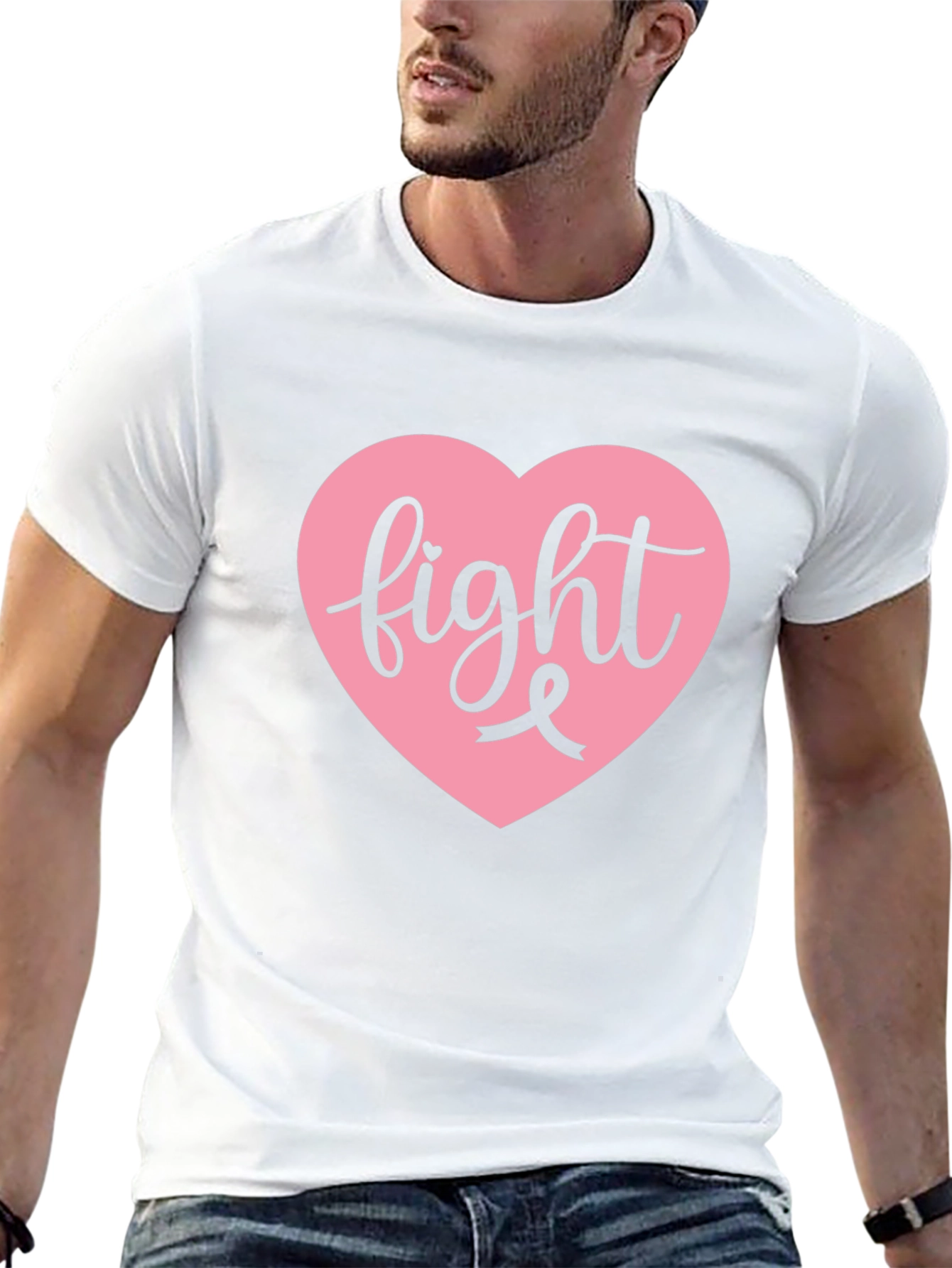 Fight Breast Cancer Black Tee