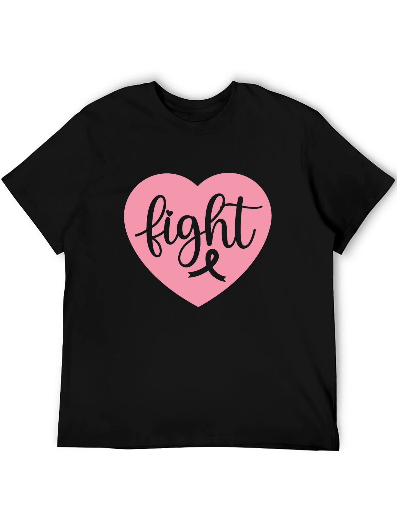 Fight Breast Cancer Black Tee