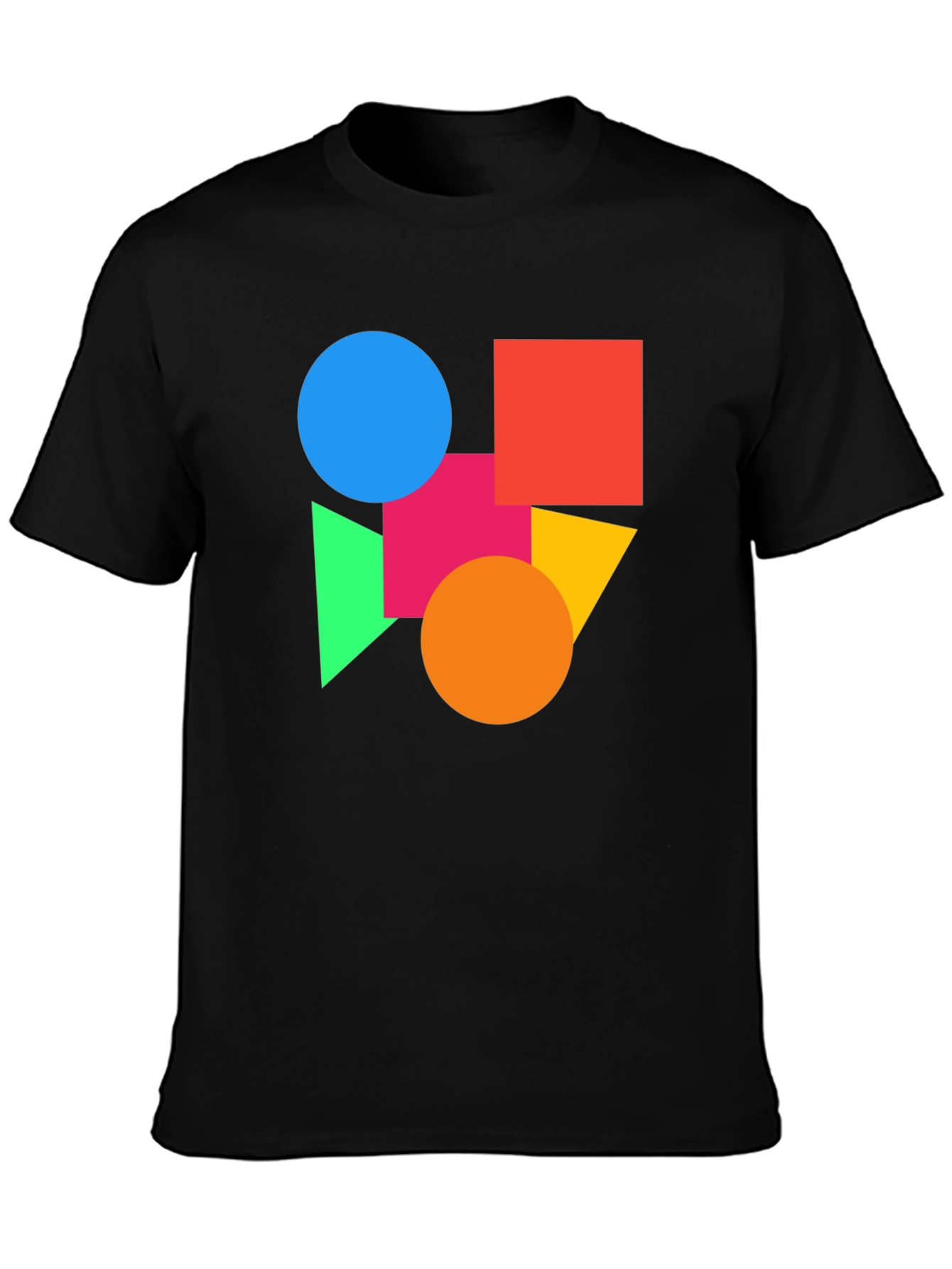 Geometric Shapes Graphic Tee - Modern Art Shirt