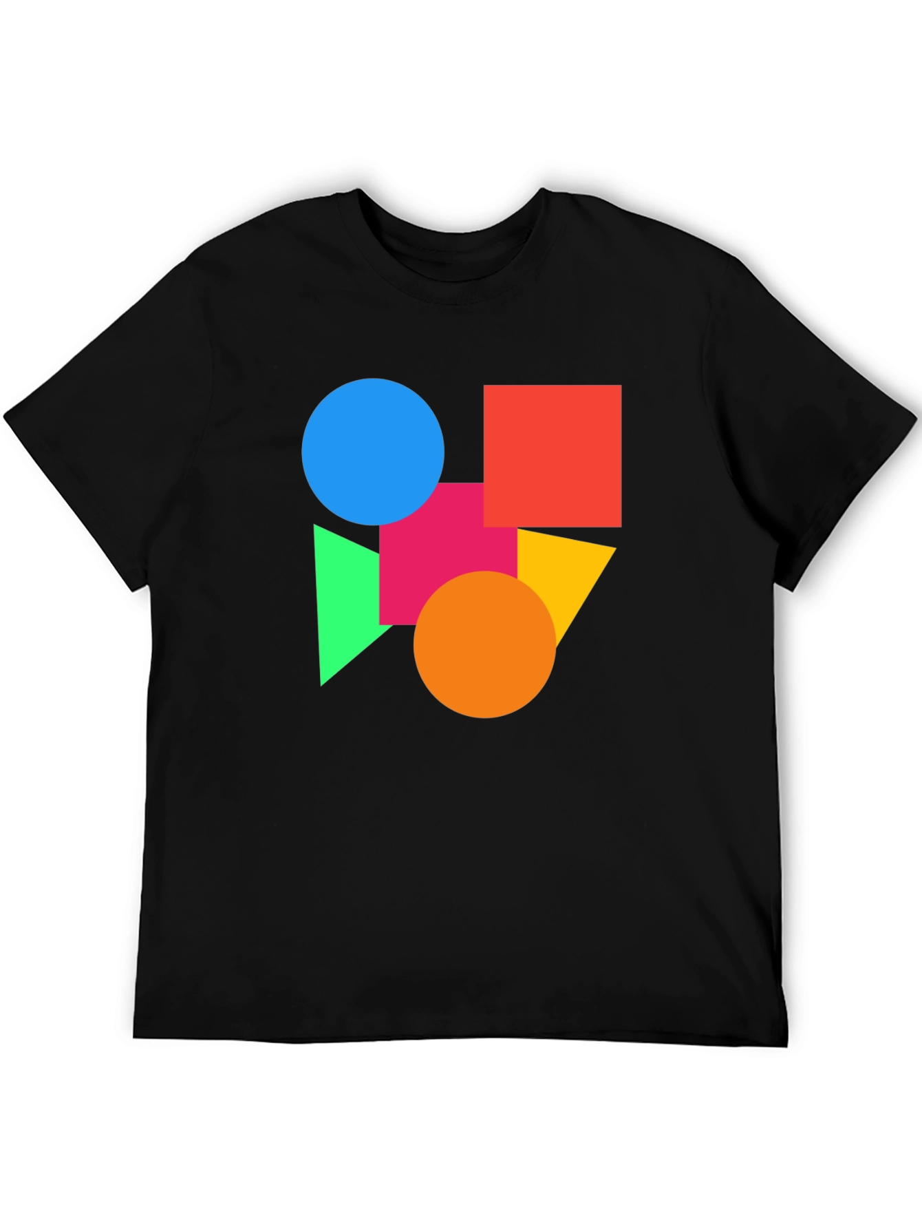 Geometric Shapes Graphic Tee - Modern Art Shirt