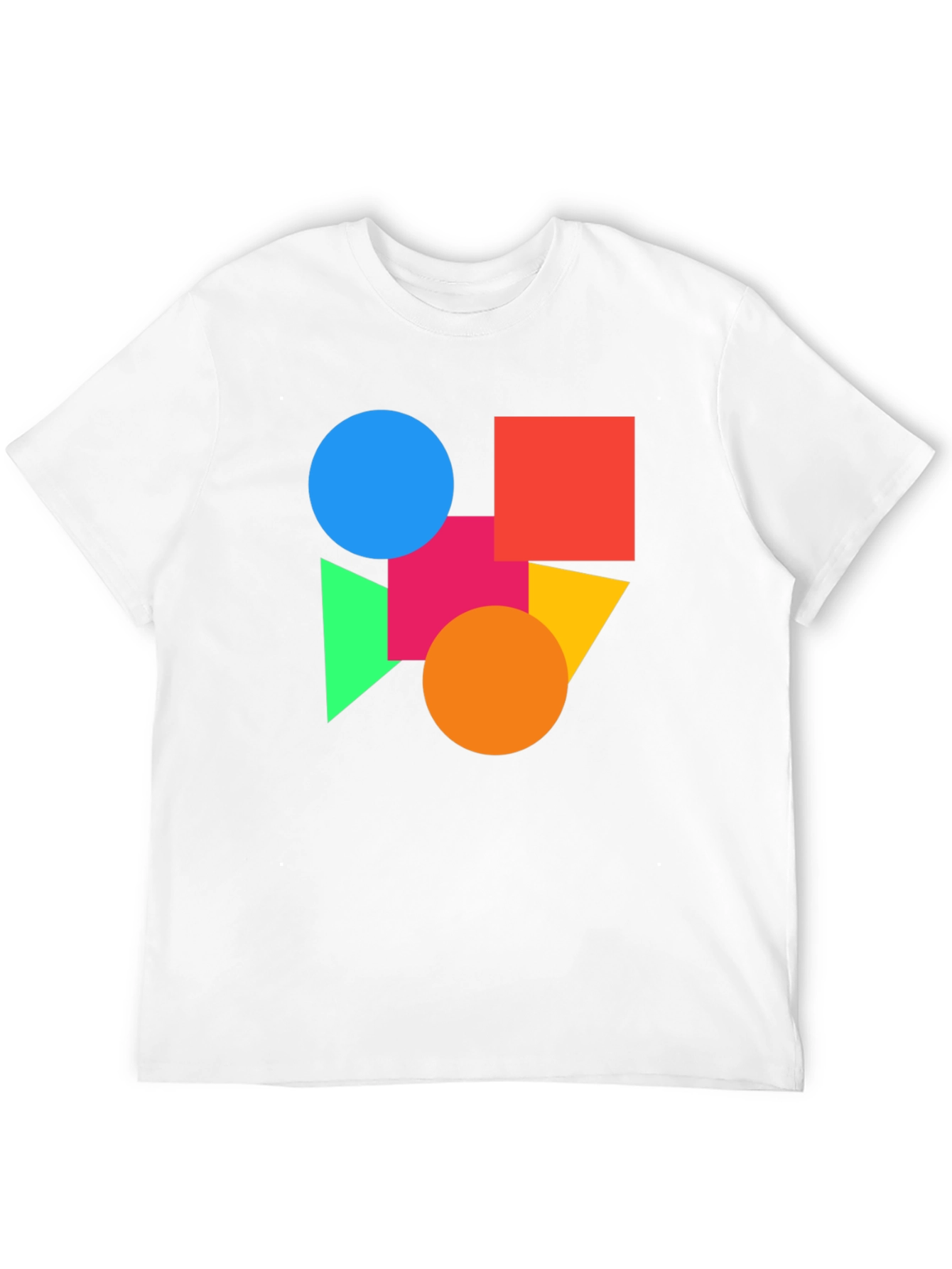 Geometric Shapes Graphic Tee - Modern Art Shirt