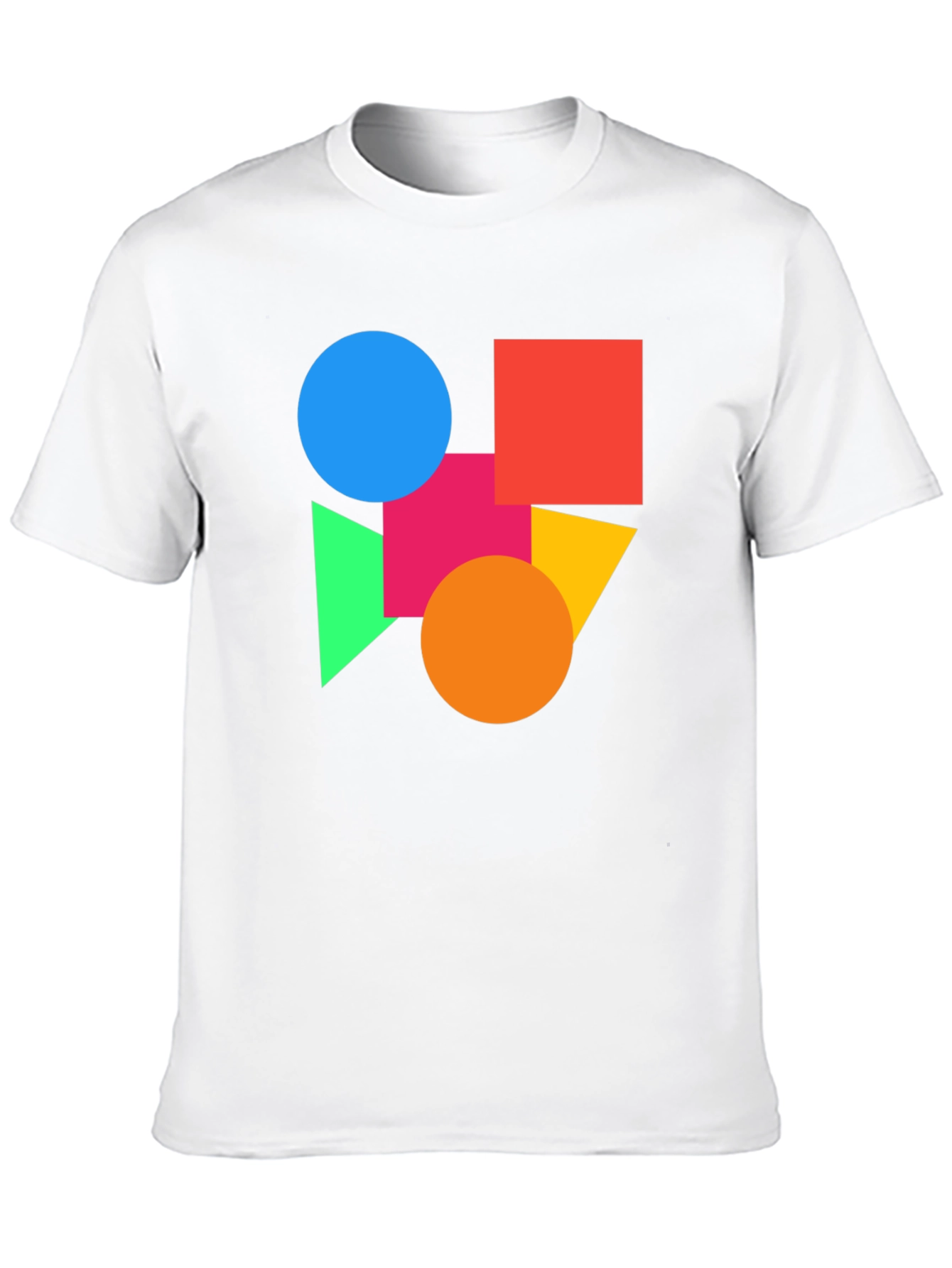Geometric Shapes Graphic Tee - Modern Art Shirt