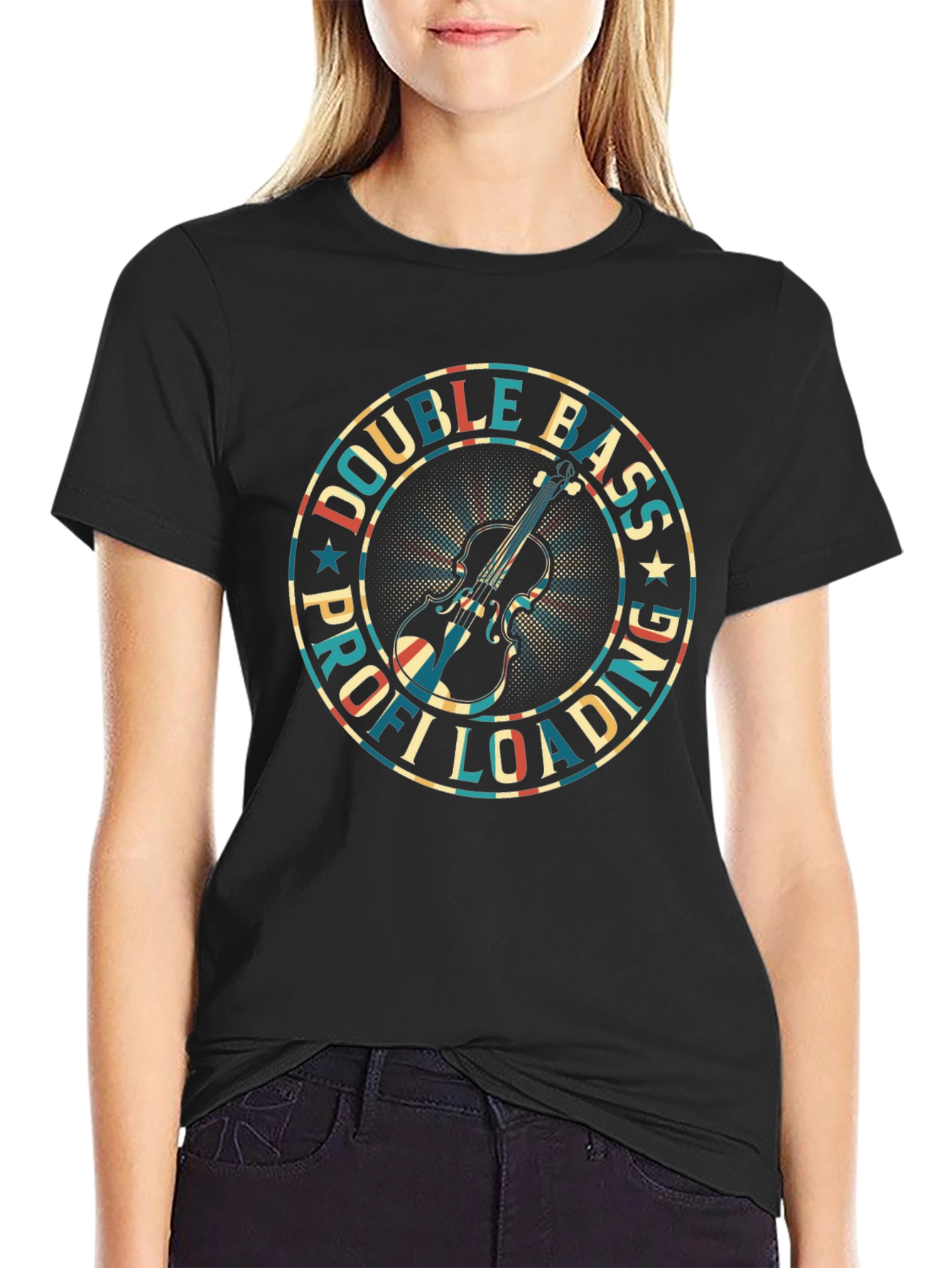 Double Bass Profi Loading T-Shirt - Musician Style