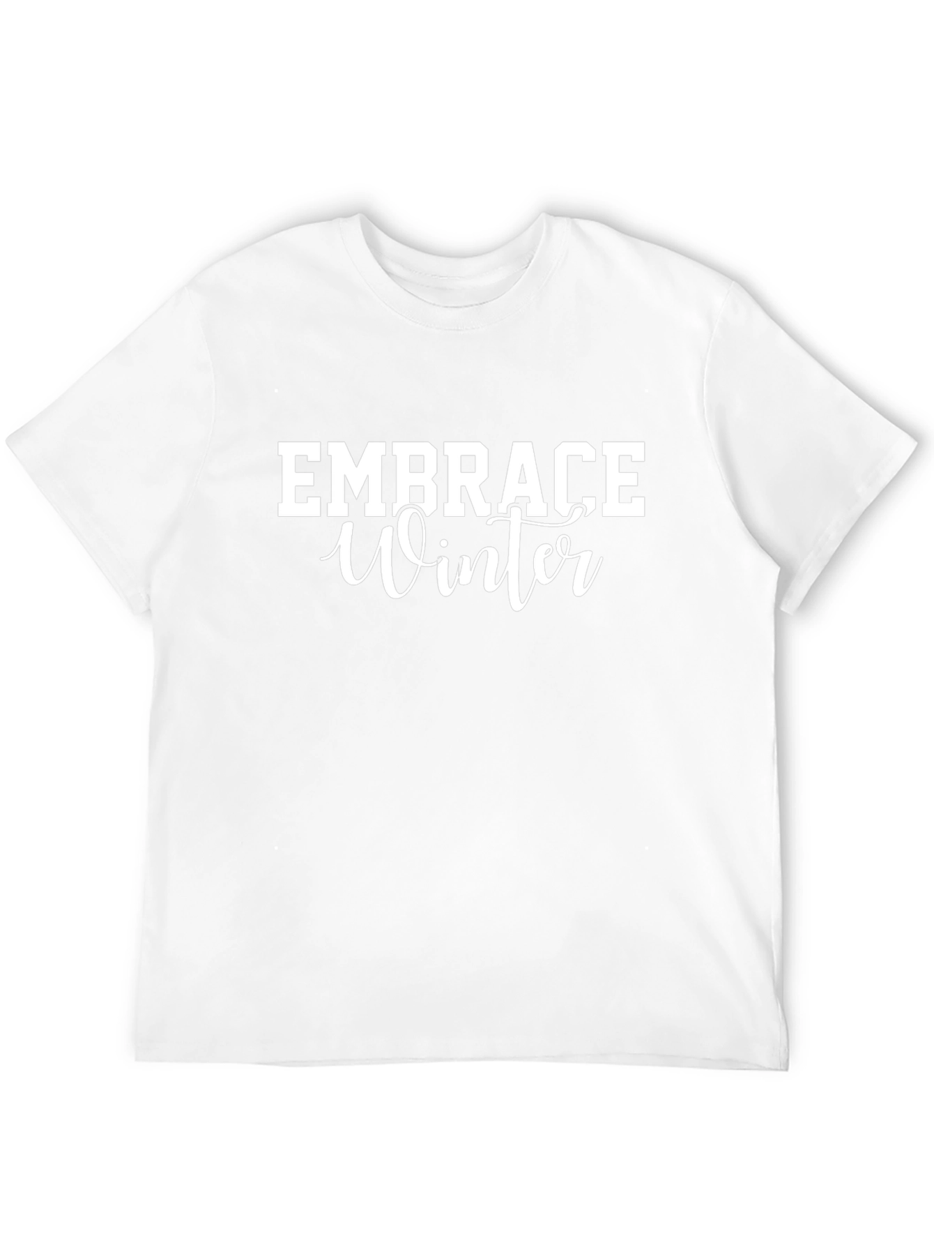 Embrace Winter Black Graphic Tee