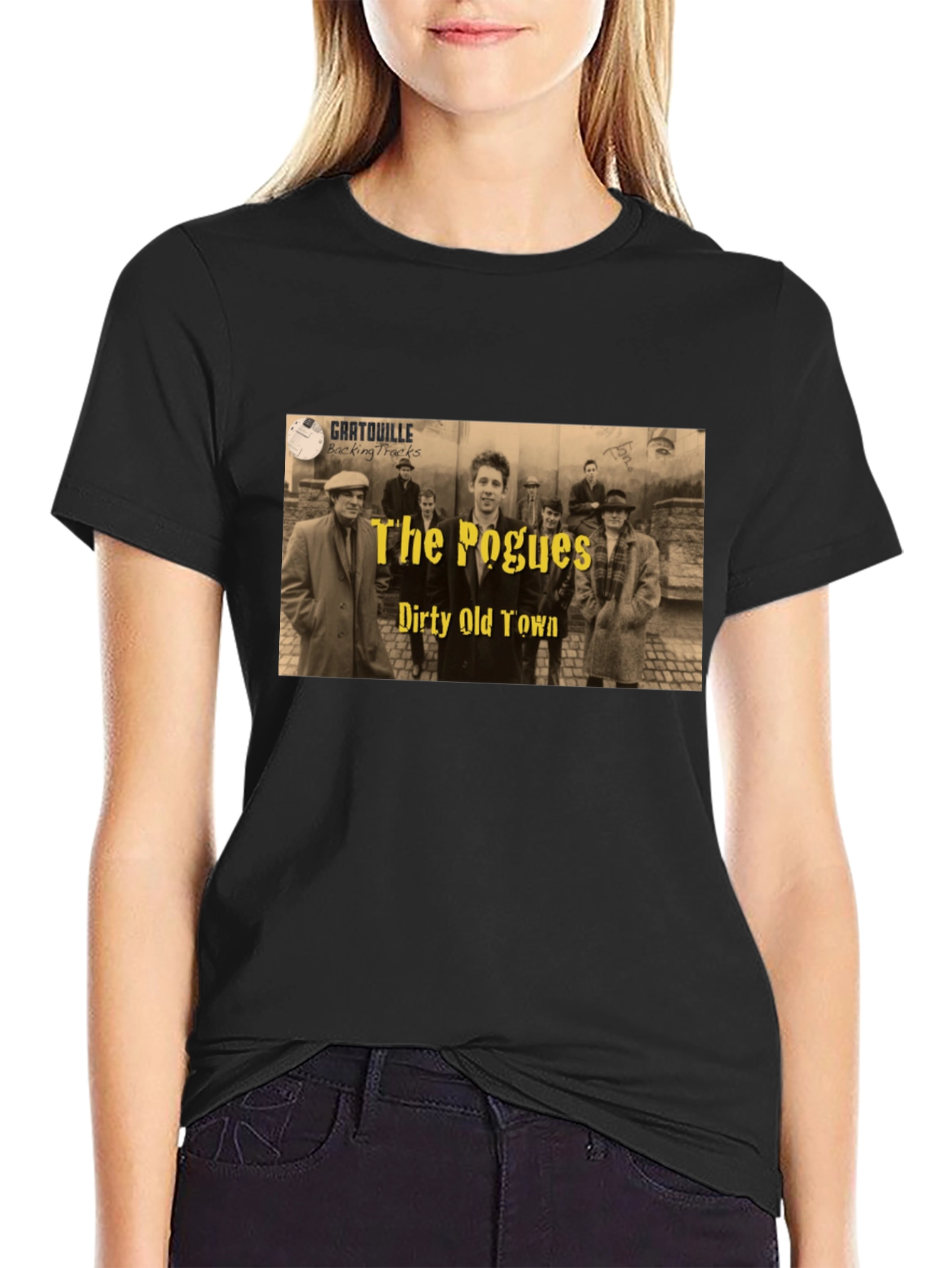 The Pogues Dirty Old Town Black T-Shirt
