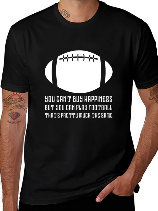 Football Happiness T-Shirt - Play More Worry Less