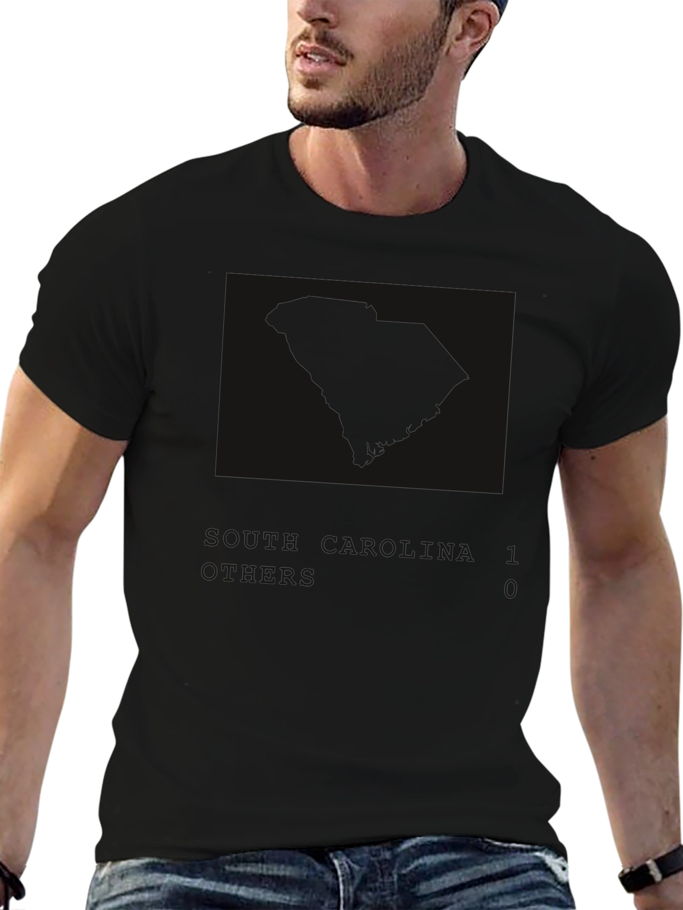 Mens Black Graphic T-Shirt