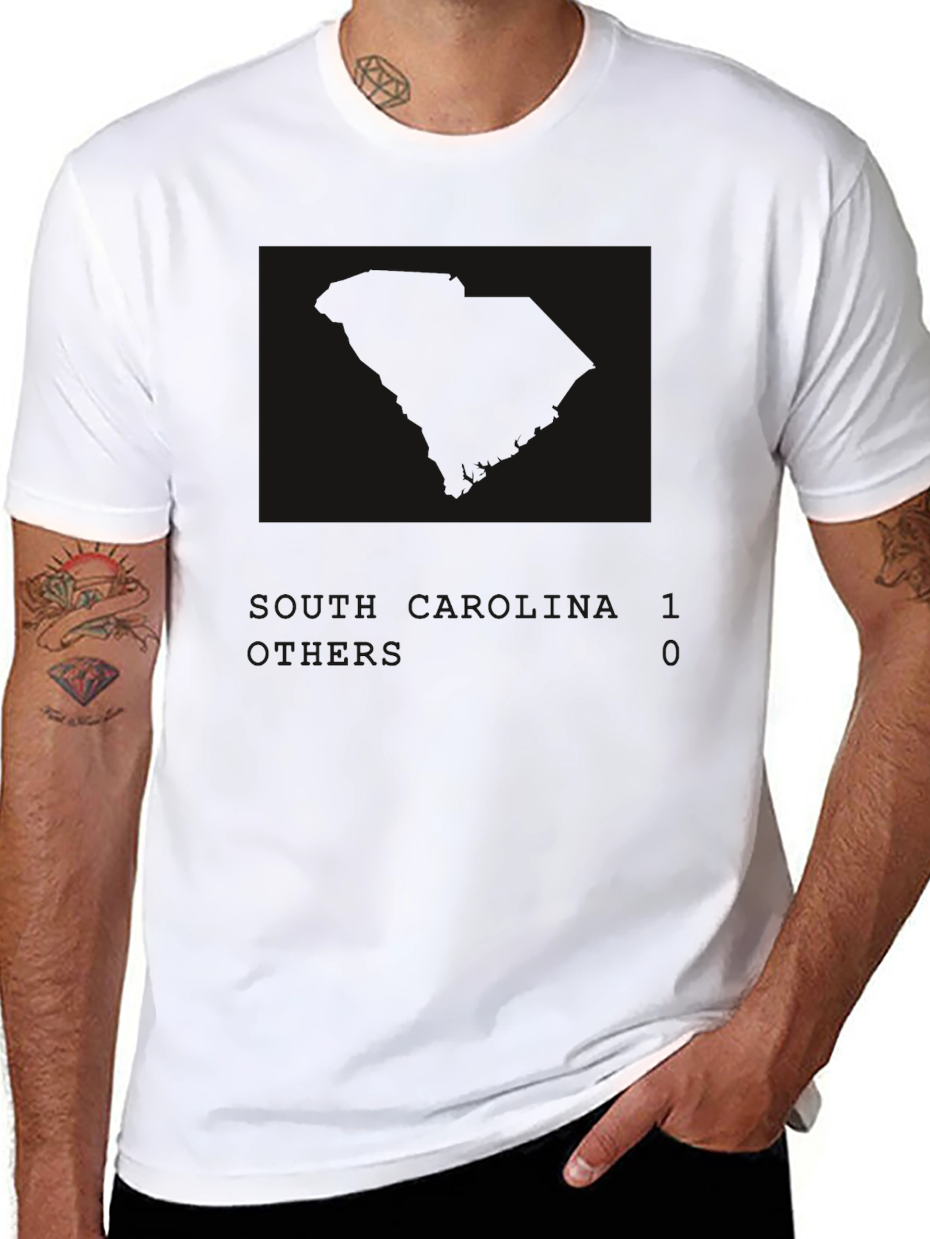 Mens Black Graphic T-Shirt