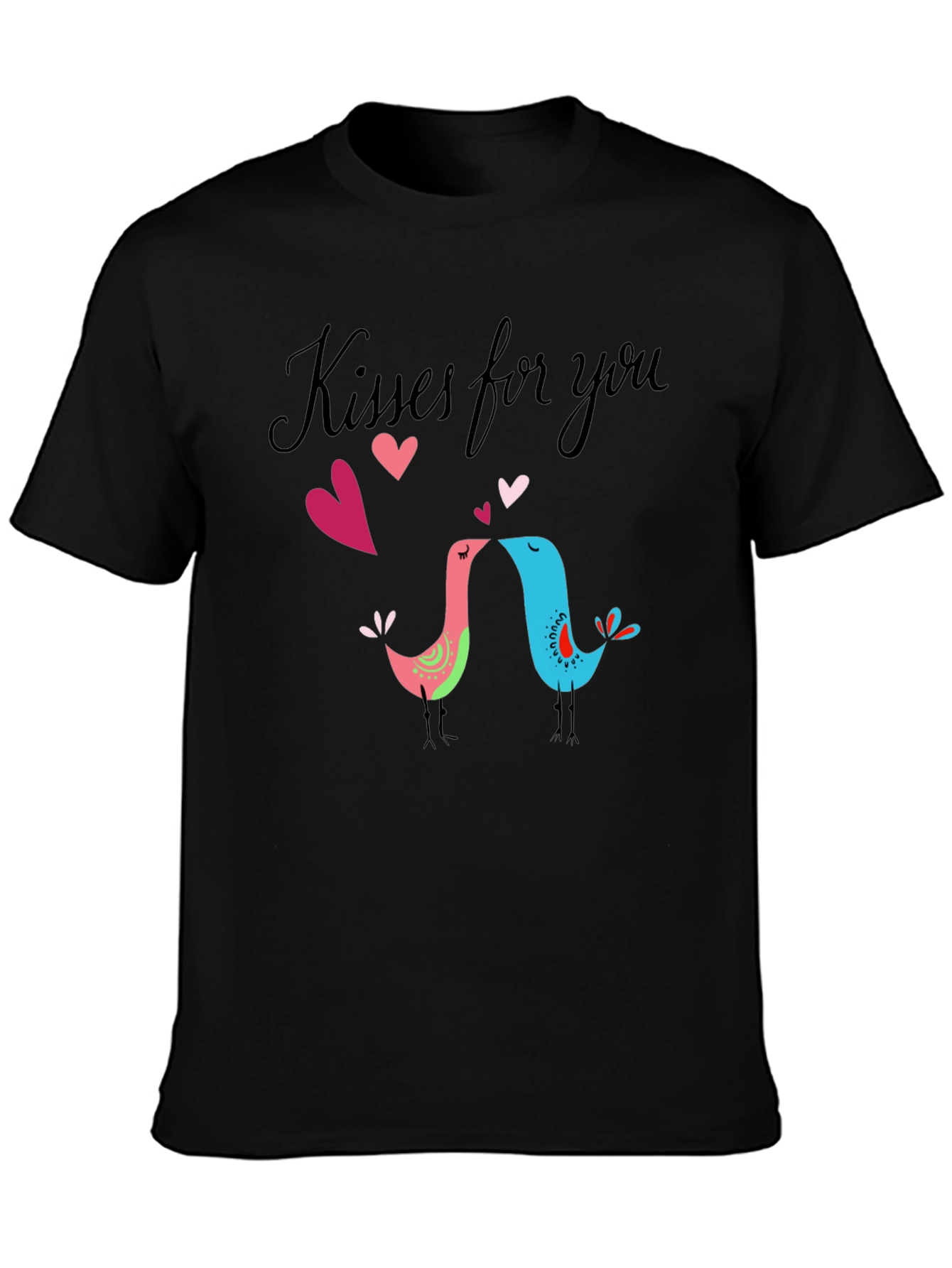 Kisses for You Black T-Shirt