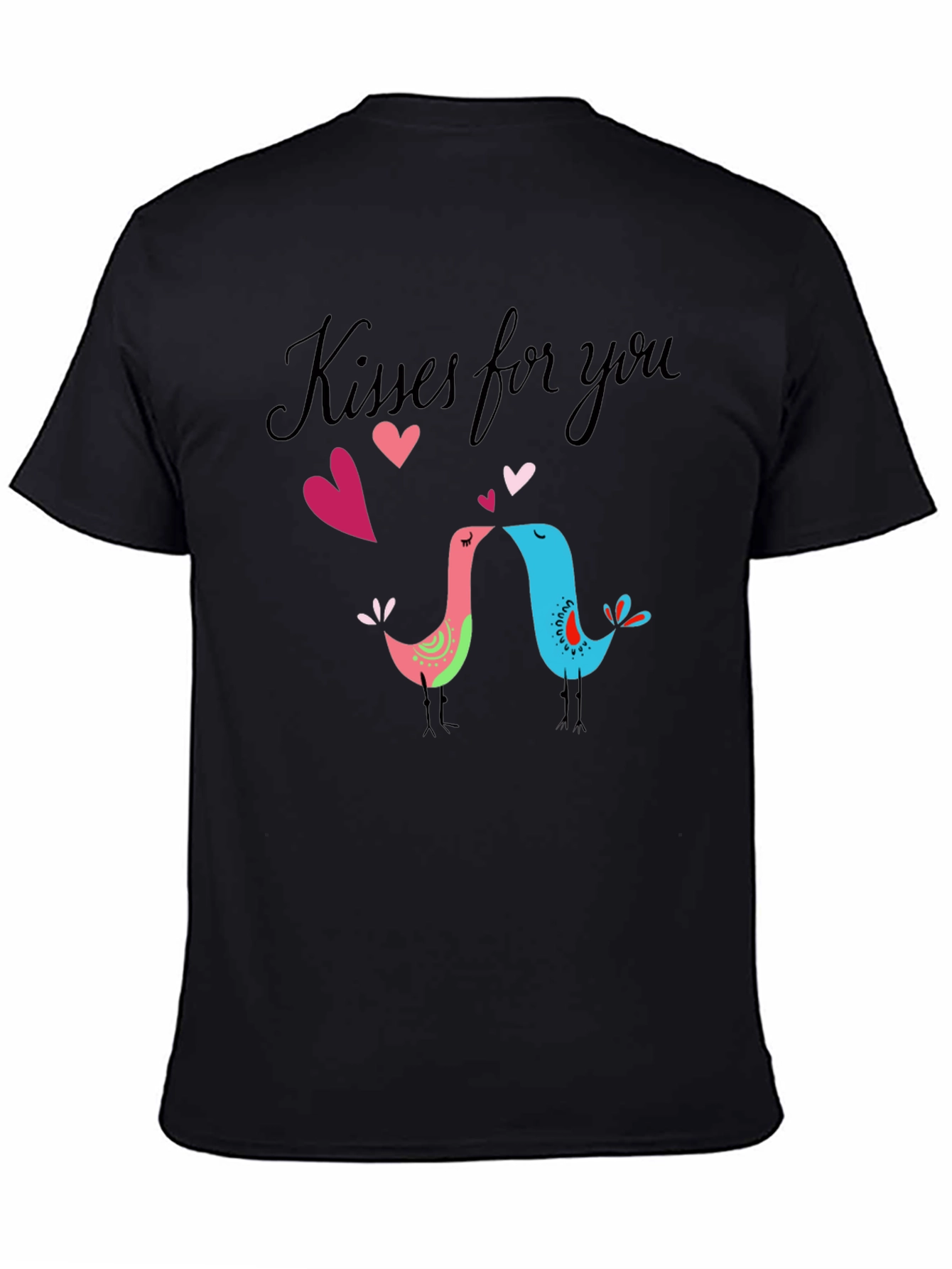 Kisses for You Black T-Shirt