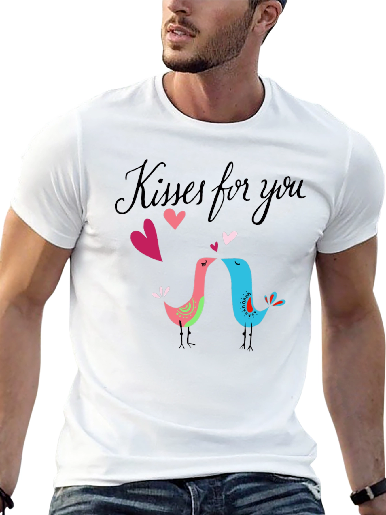 Kisses for You Black T-Shirt
